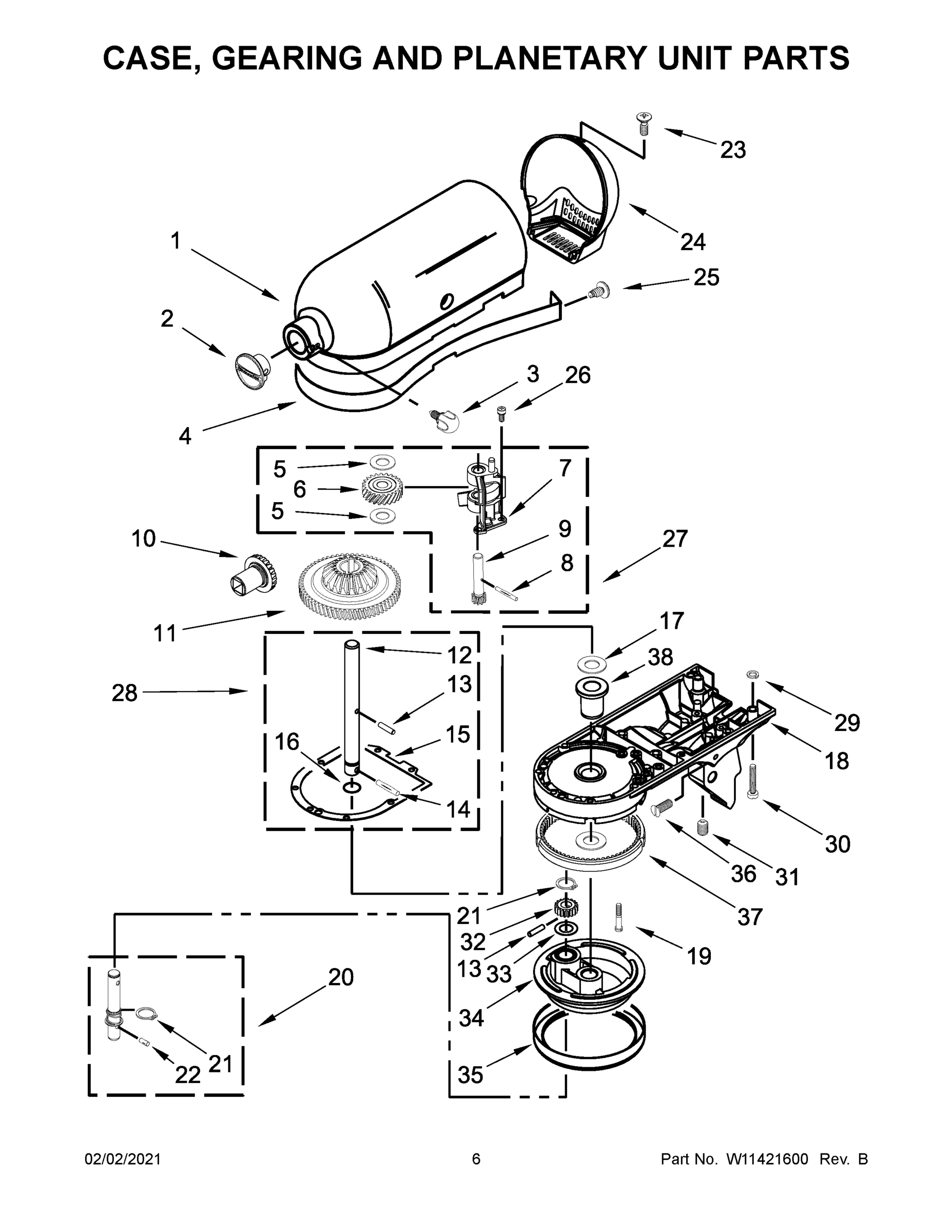 04 - CASE, GEARING AND PLANETARY UNIT PARTS