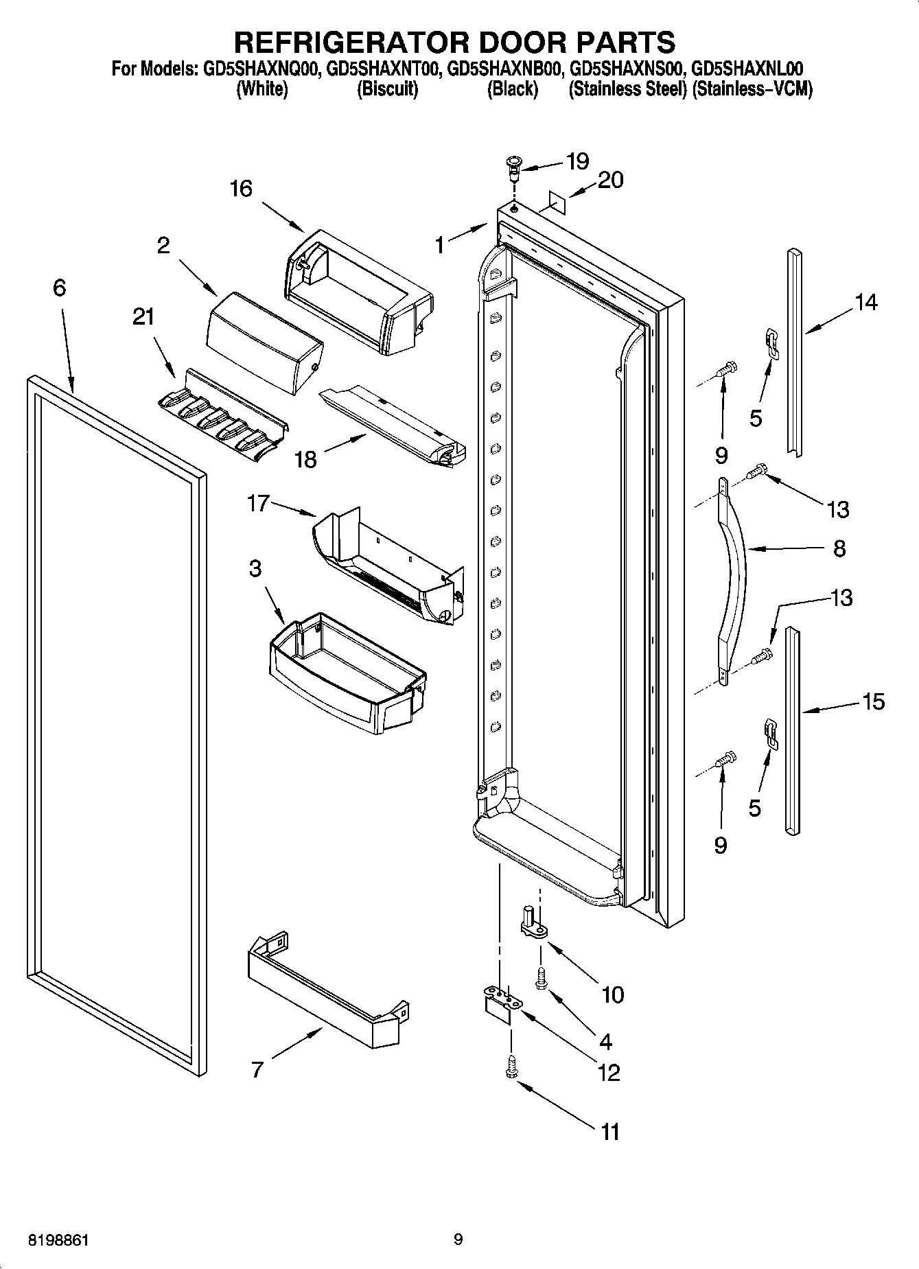 06 - REFRIGERATOR DOOR PARTS