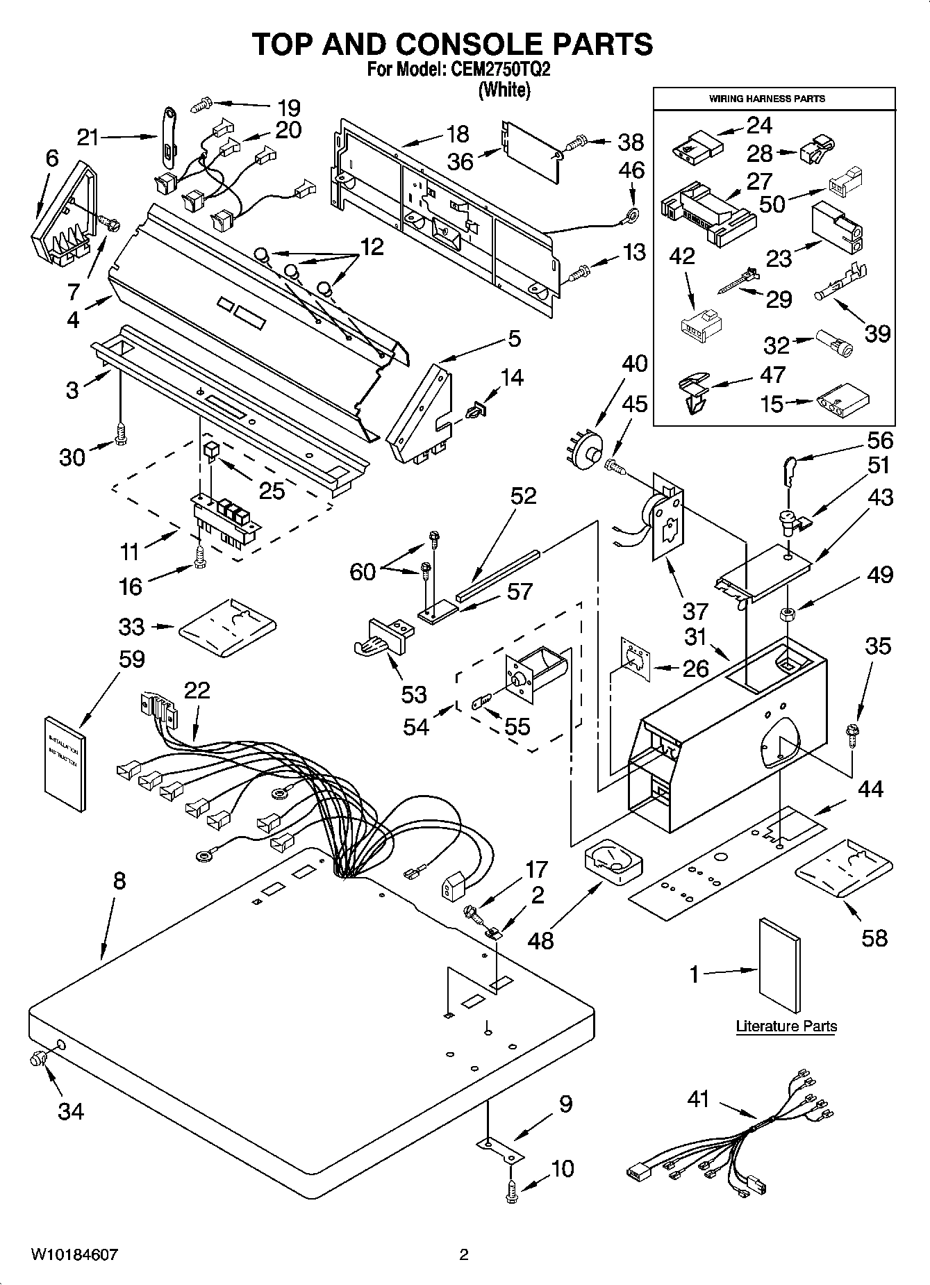 01 - TOP AND CONSOLE PARTS