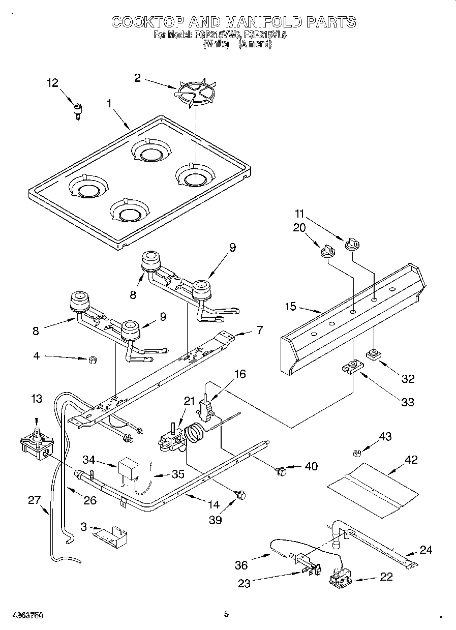 03 - COOKTOP AND MANIFOLD, LITERATURE