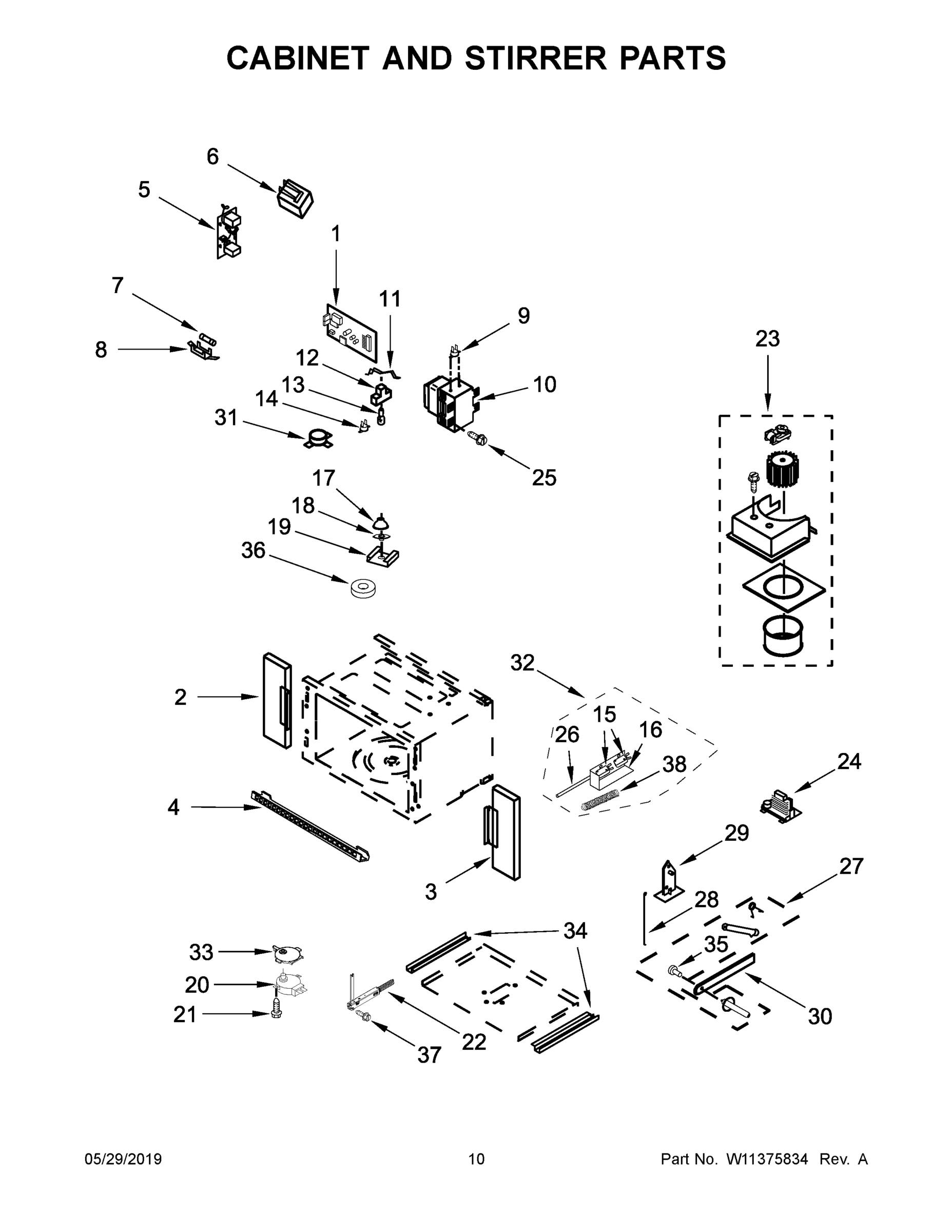 06 - CABINET AND STIRRER PARTS