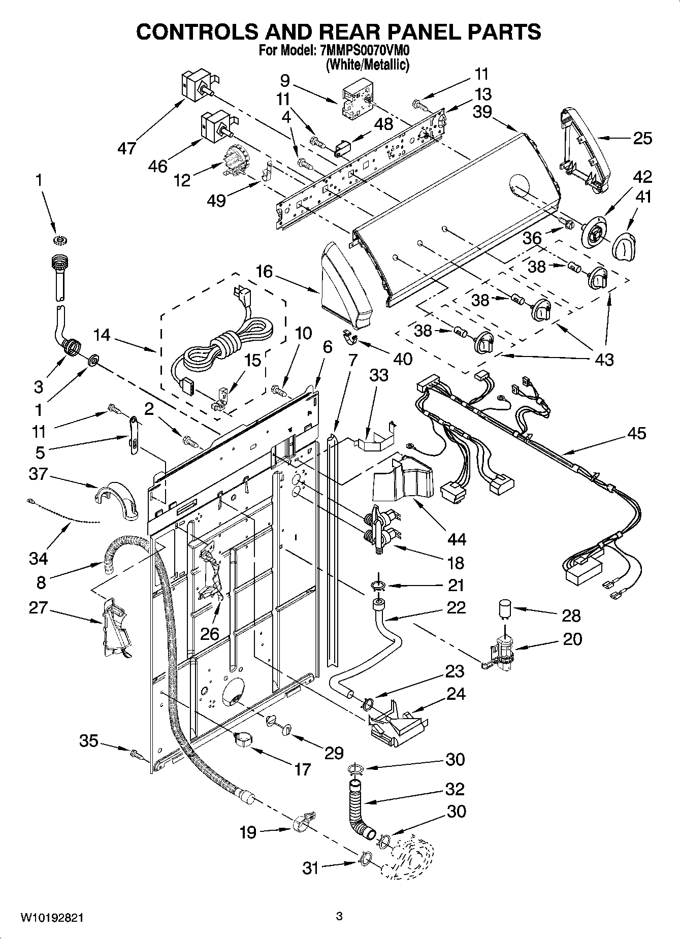 02 - CONTROLS AND REAR PANEL PARTS
