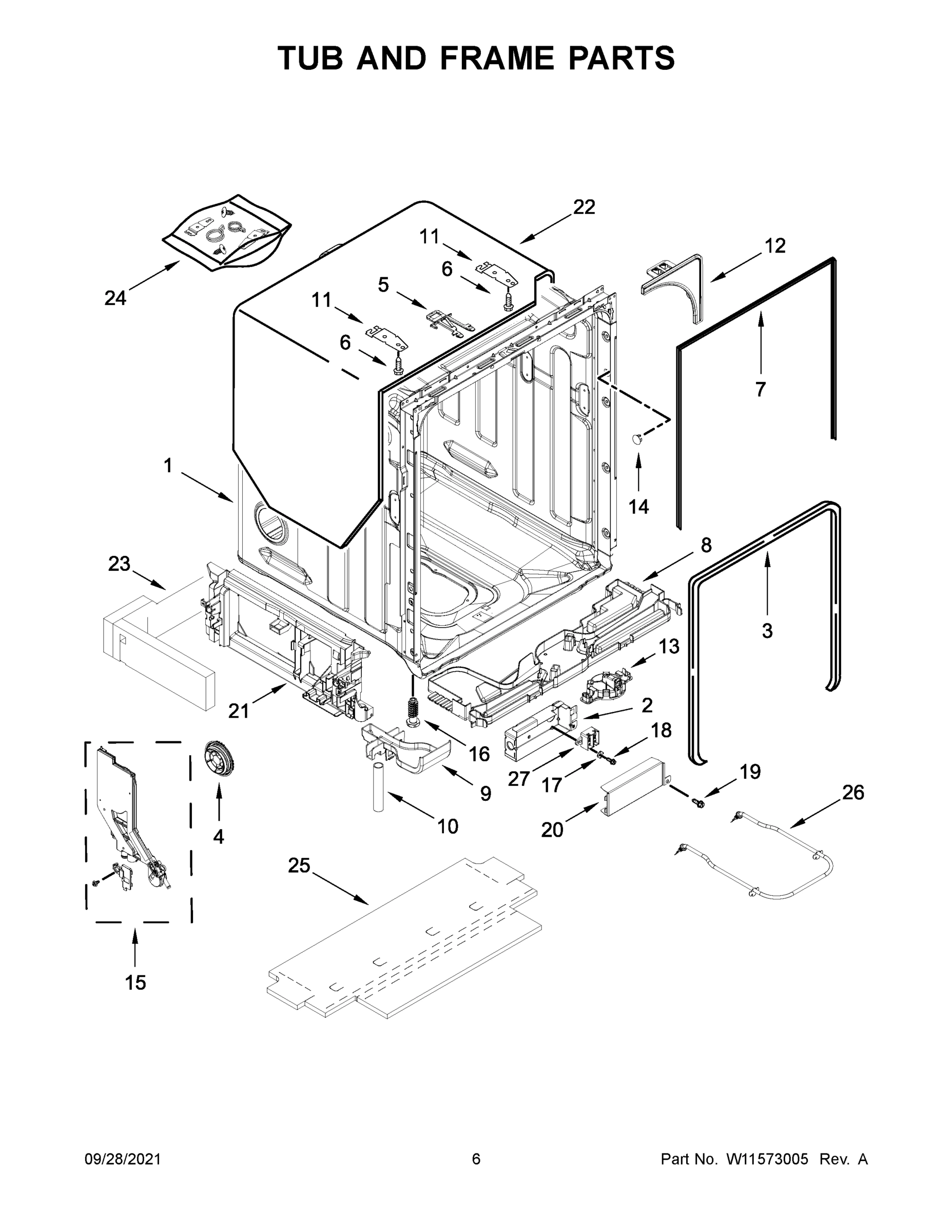 04 - TUB AND FRAME PARTS