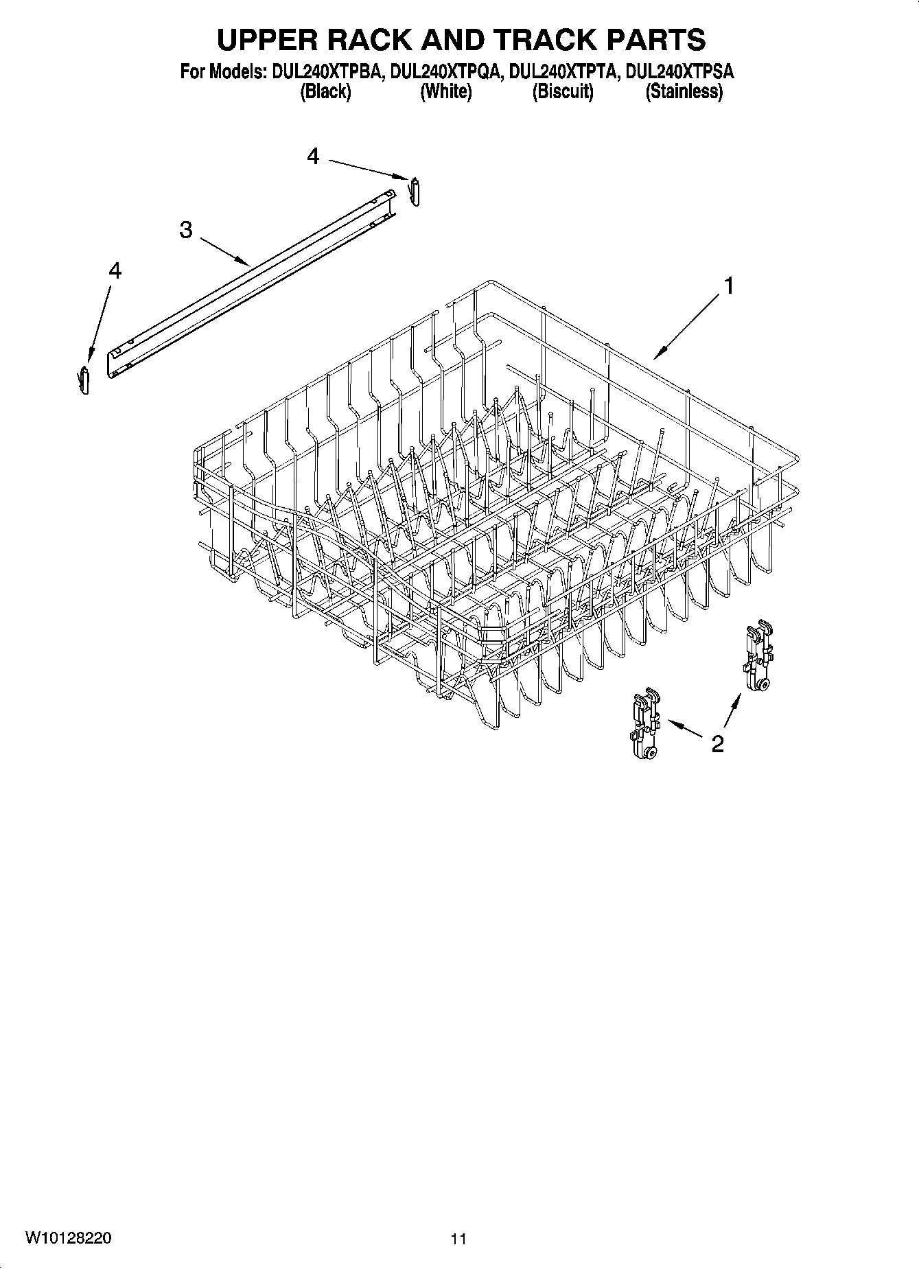 09 - UPPER RACK AND TRACK PARTS