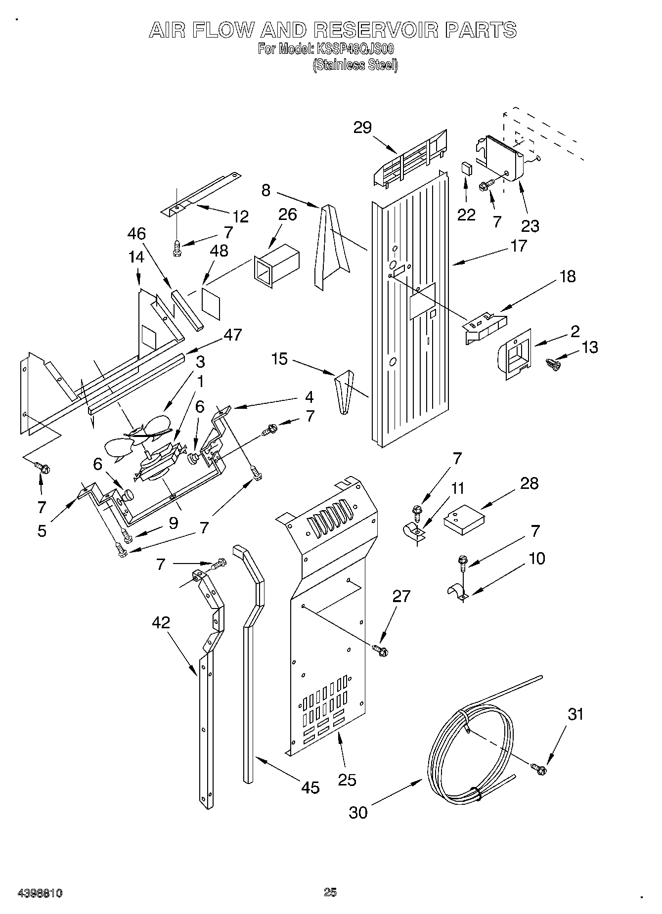 16 - AIR FLOW AND RESERVOIR