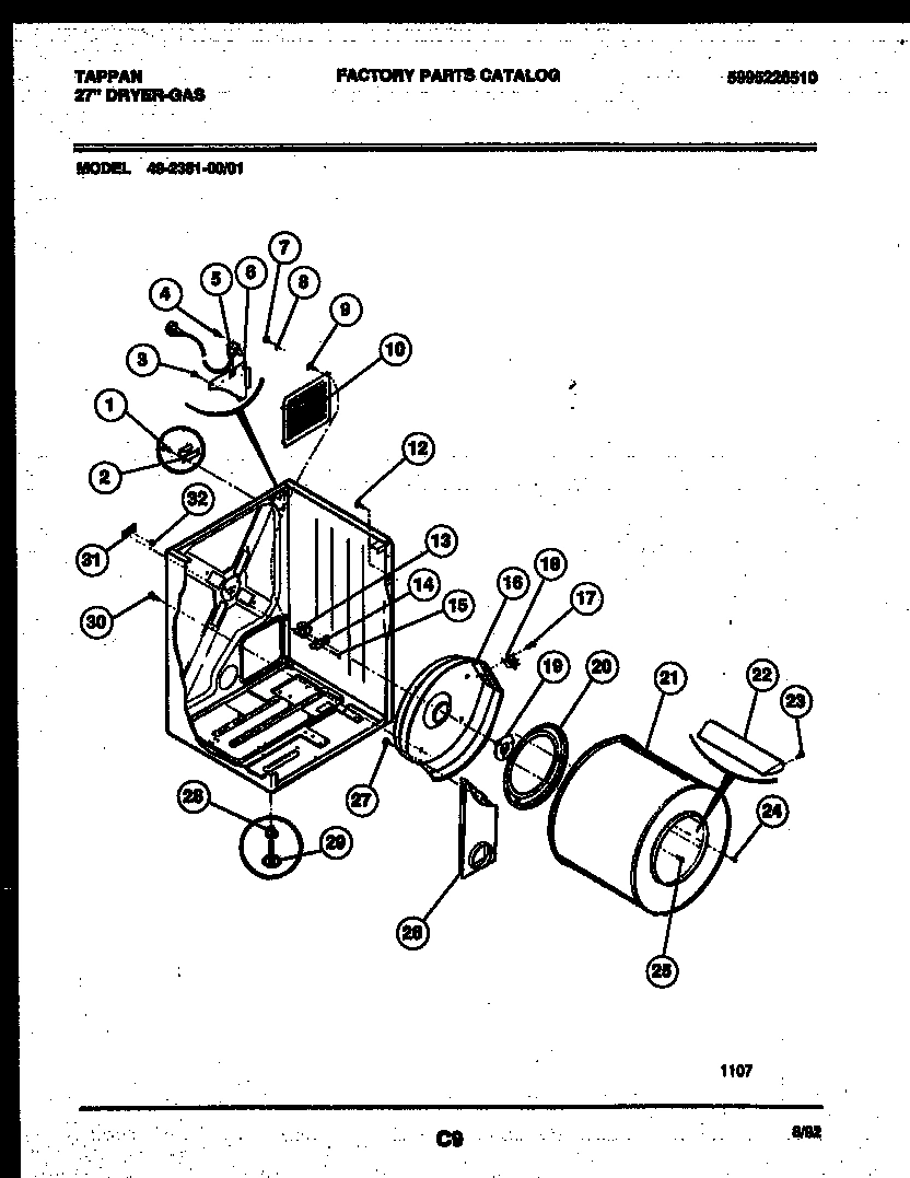 02 - CABINET AND COMPONENT PARTS