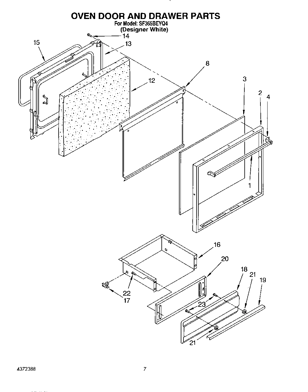 07 - OVEN DOOR AND DRAWER