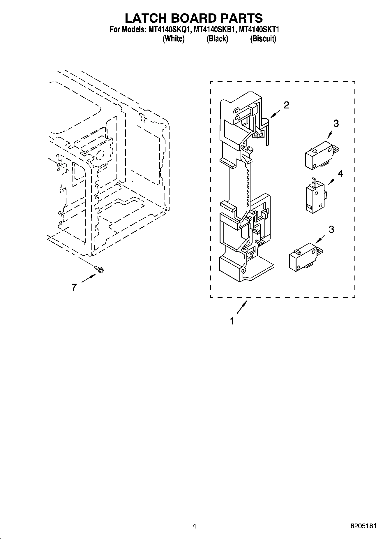 04 - LATCH BOARD PARTS