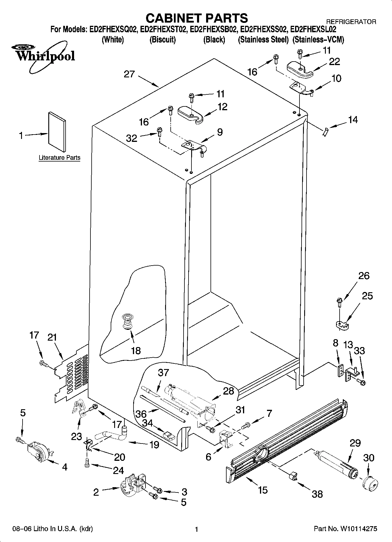 01 - CABINET PARTS
