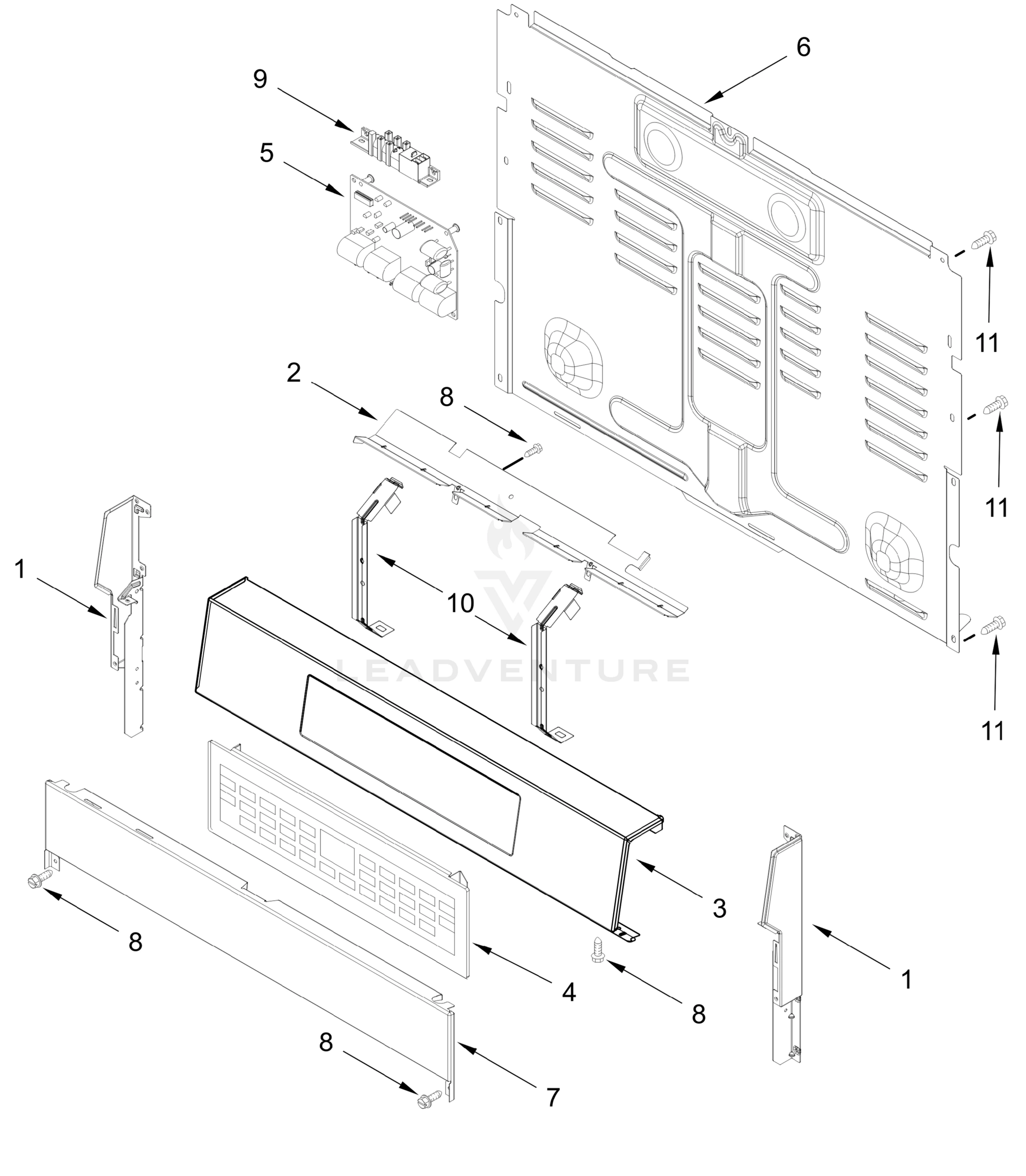 CONTROL PANEL PARTS