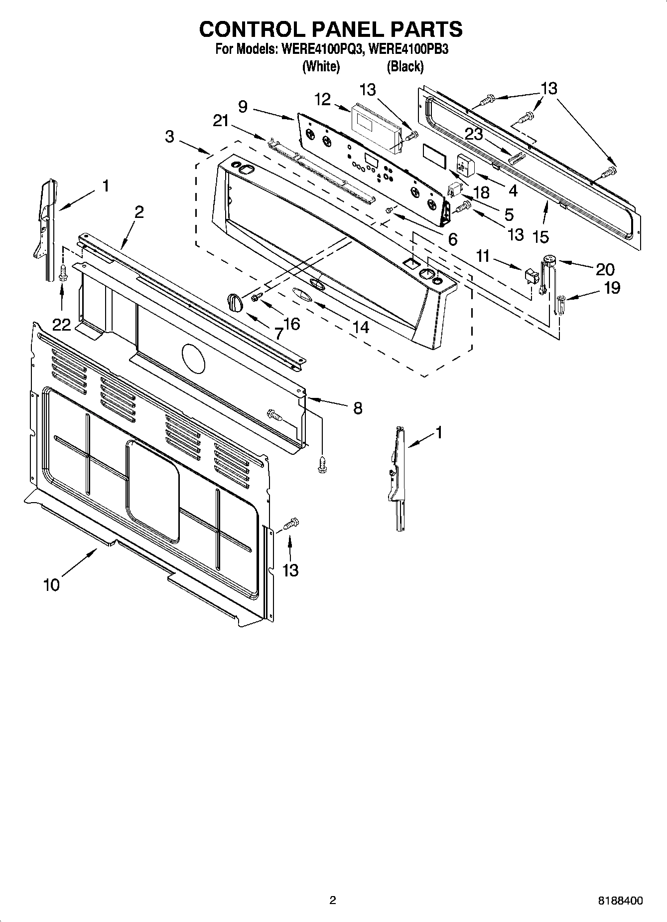 02 - CONTROL PANEL PARTS