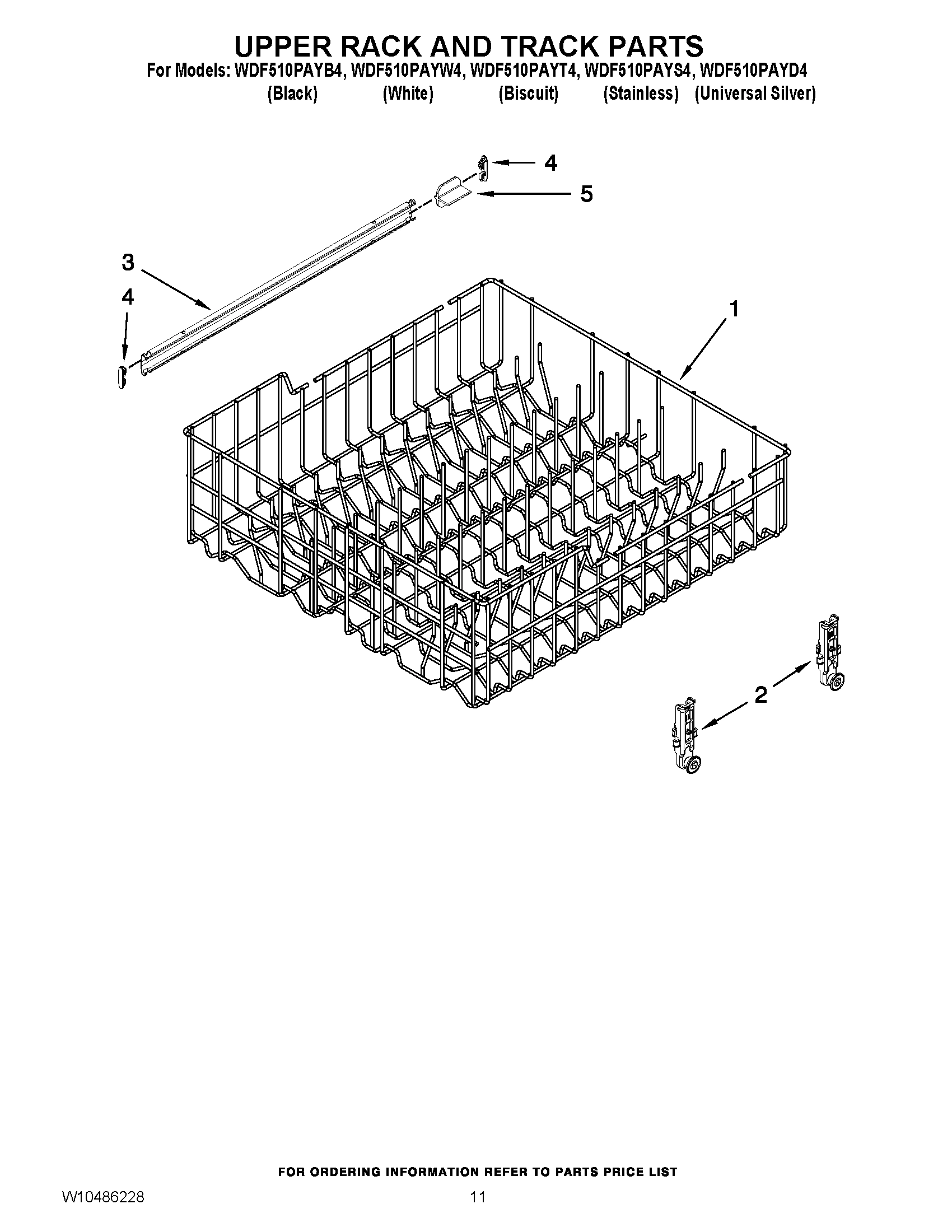 09 - UPPER RACK AND TRACK PARTS