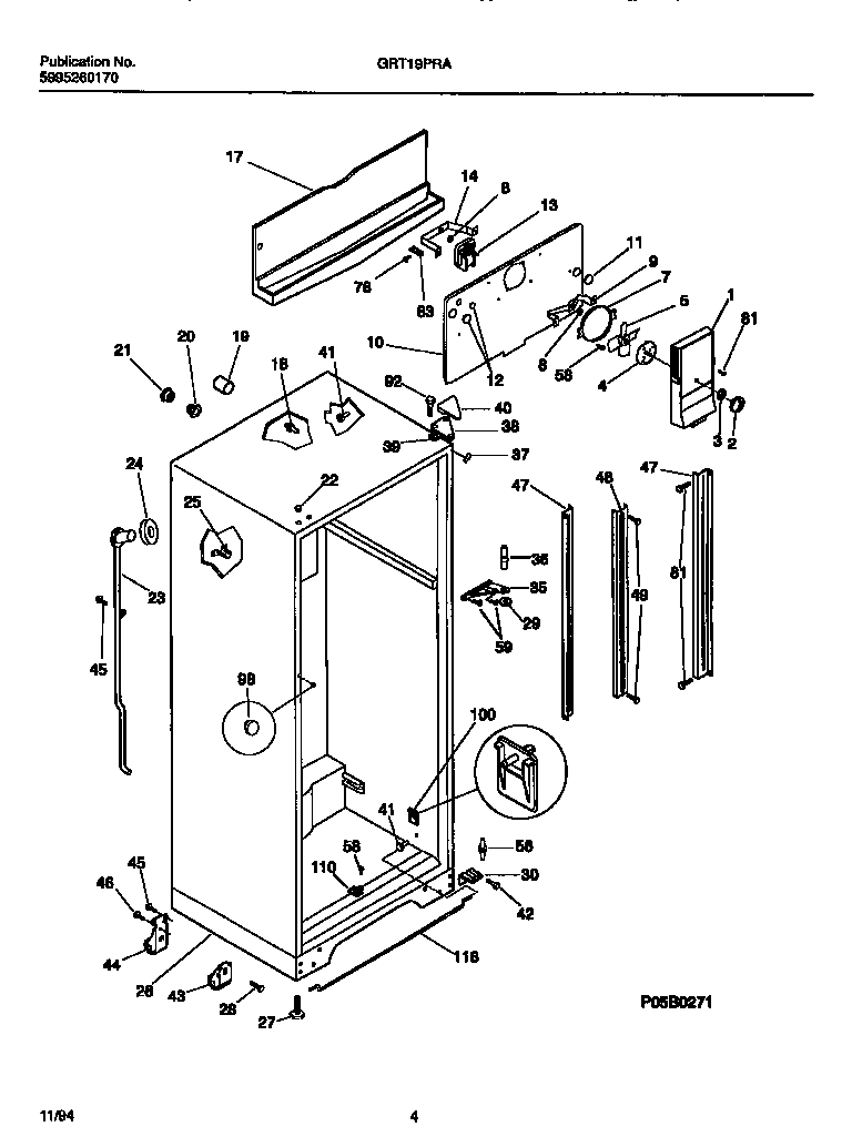 03 - CABINET W/FAN ASSEMBLY