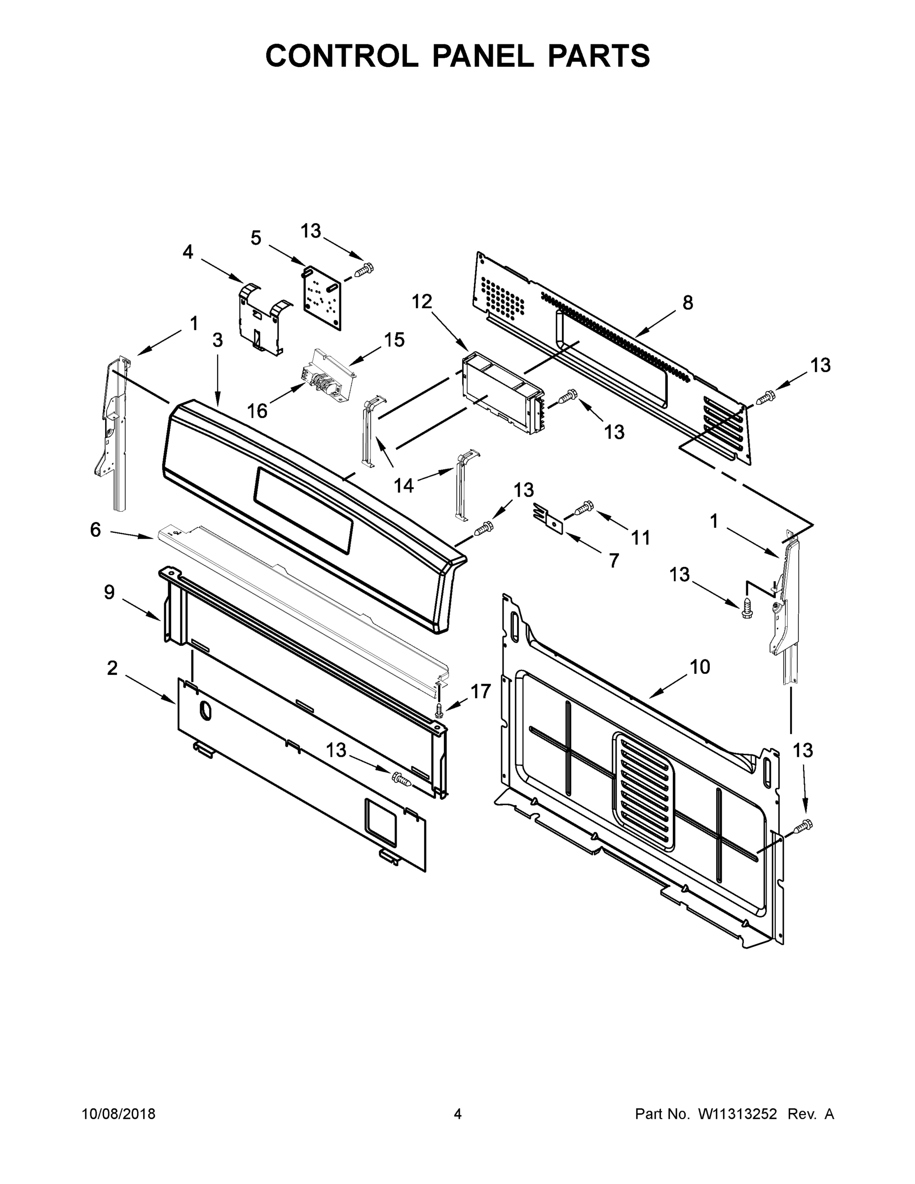 03 - CONTROL PANEL PARTS