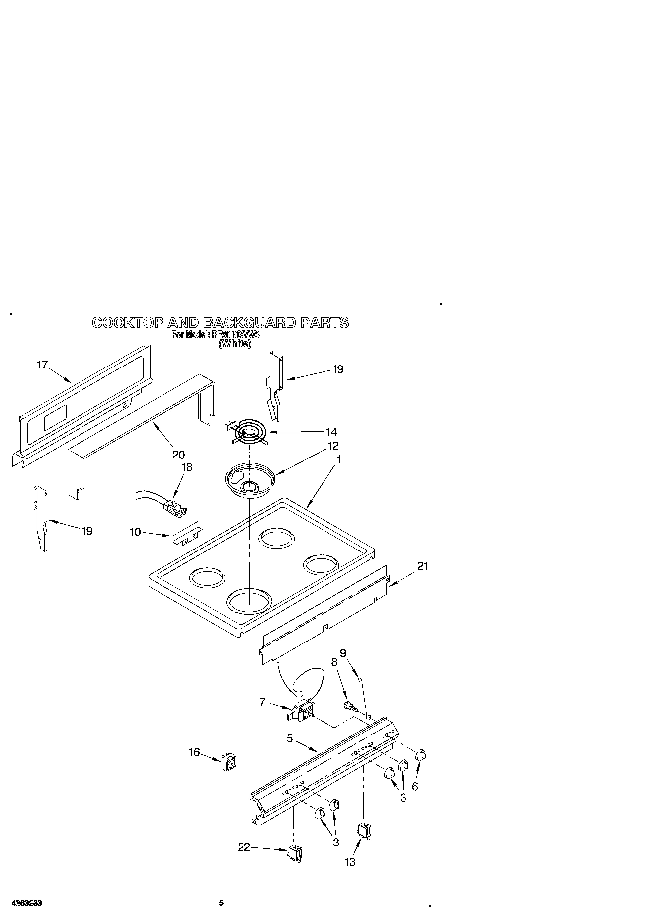 04 - COOKTOP AND BACKGUARD