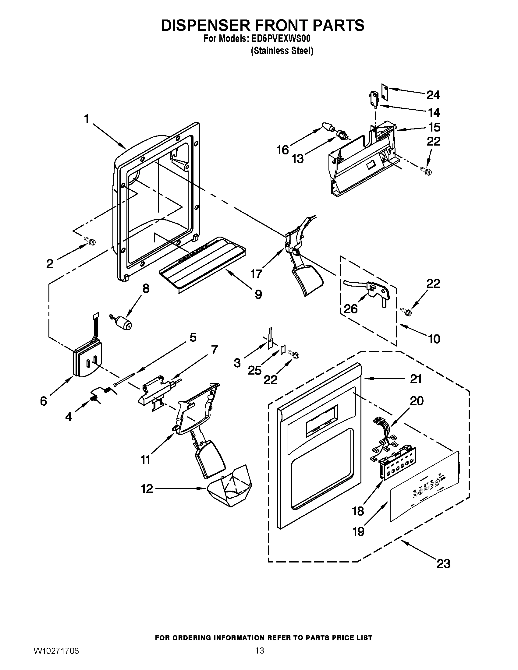 08 - DISPENSER FRONT PARTS