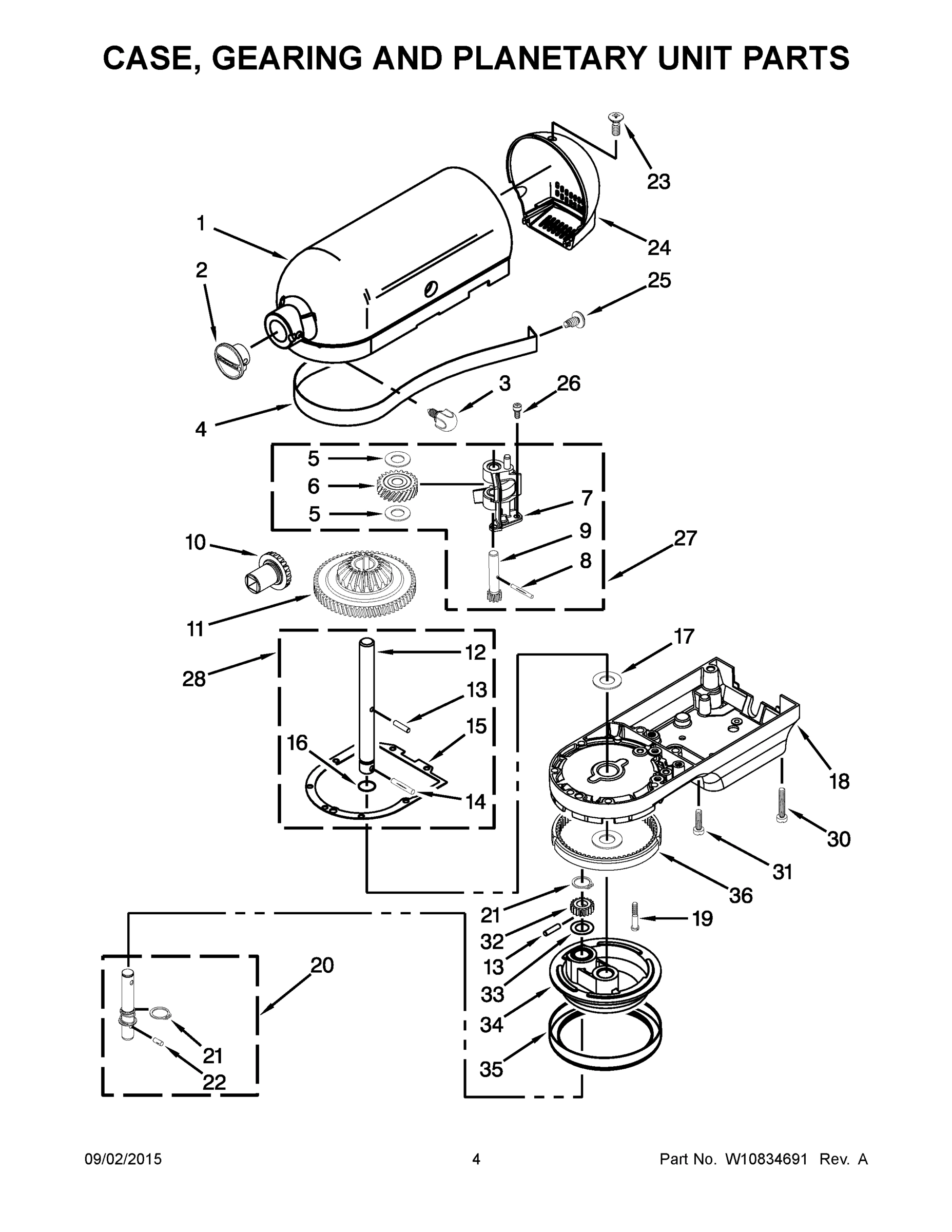 03 - CASE, GEARING AND PLANETARY UNIT PARTS