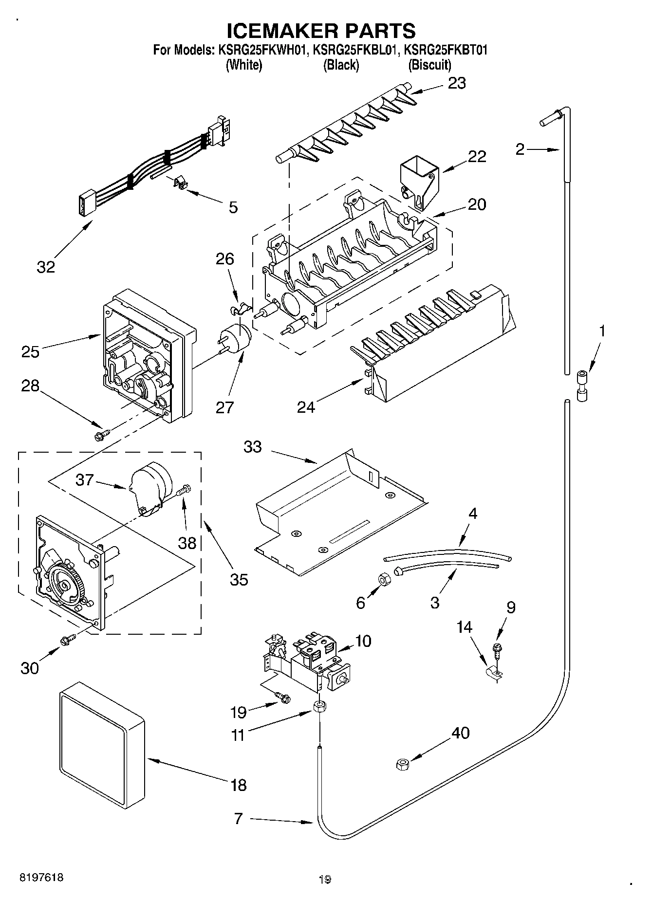 12 - ICE MAKER, OPTIONAL