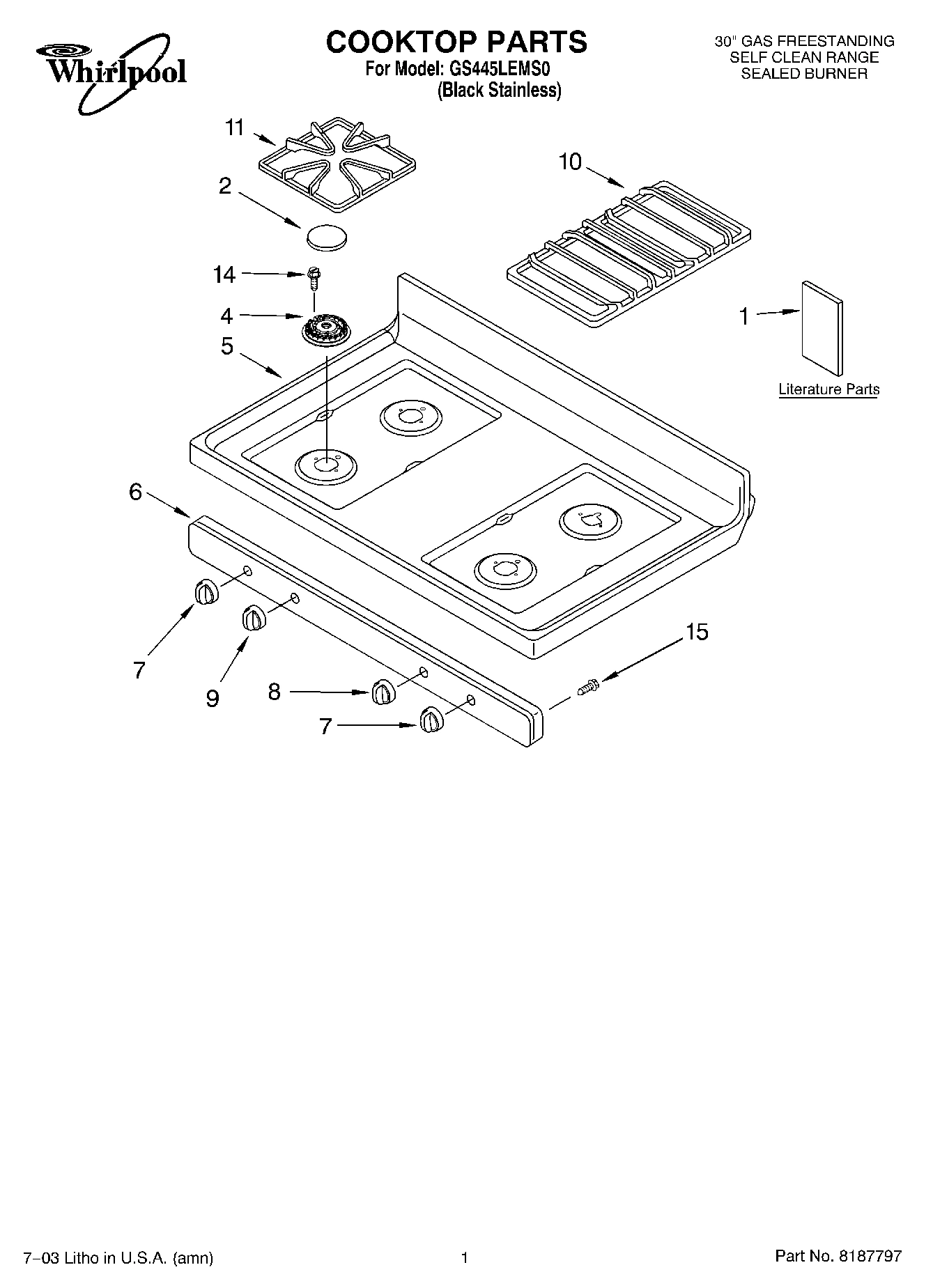 01 - COOKTOP PARTS