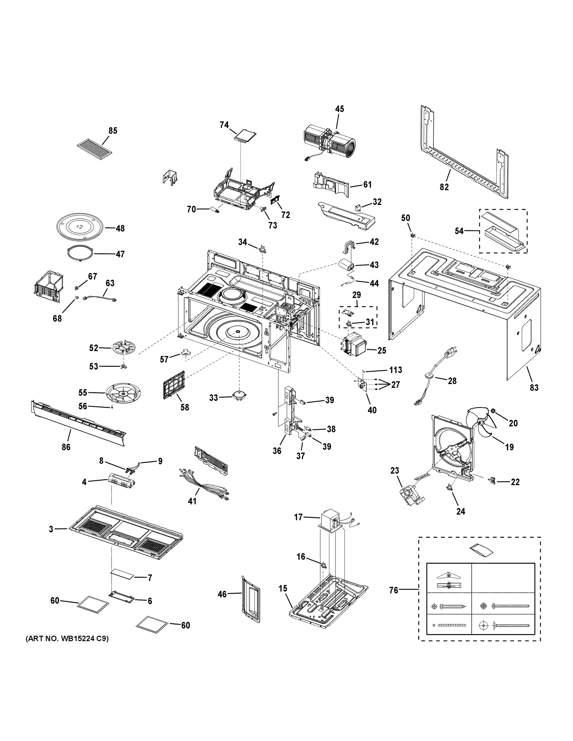 OVEN CAVITY PARTS