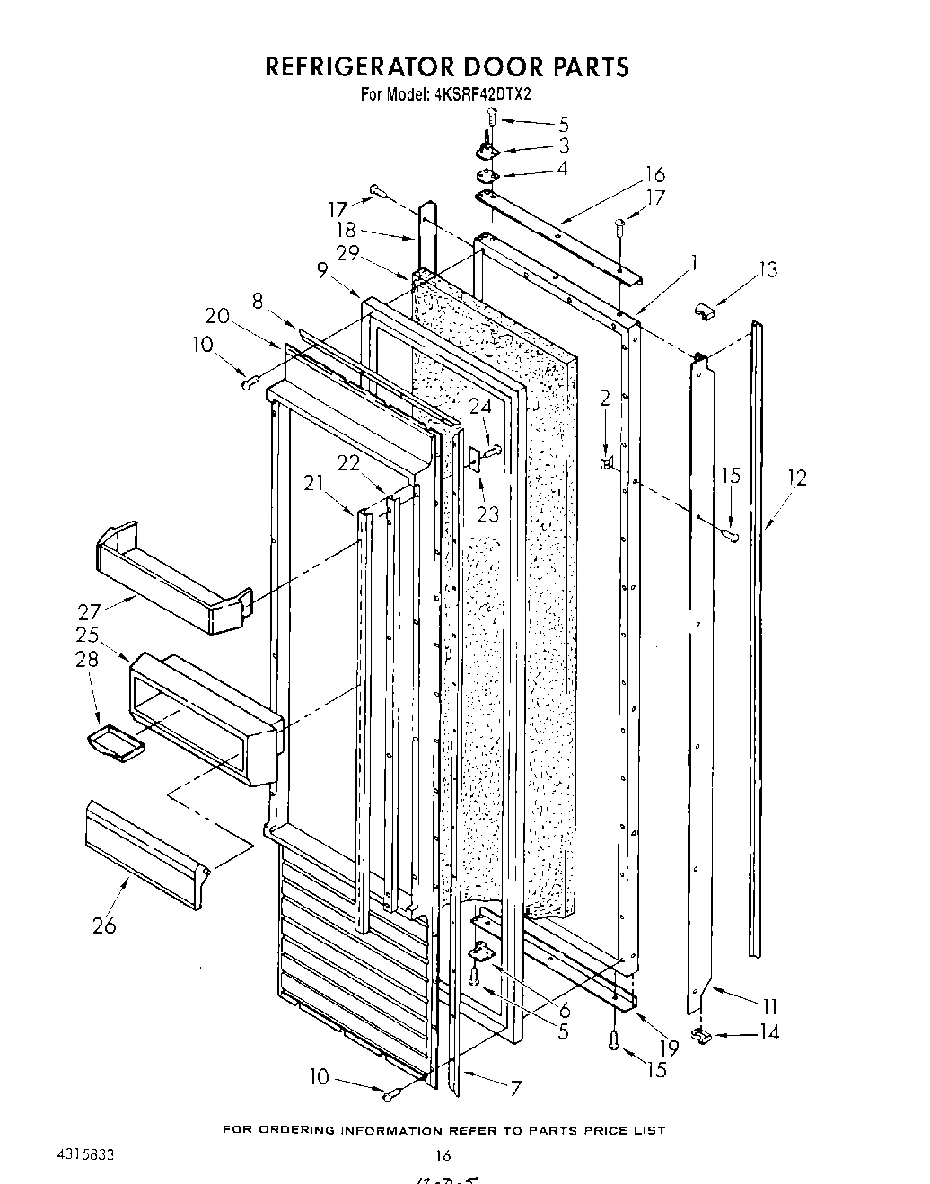 11 - REFRIGERATOR DOOR , LIT/OPTIONAL