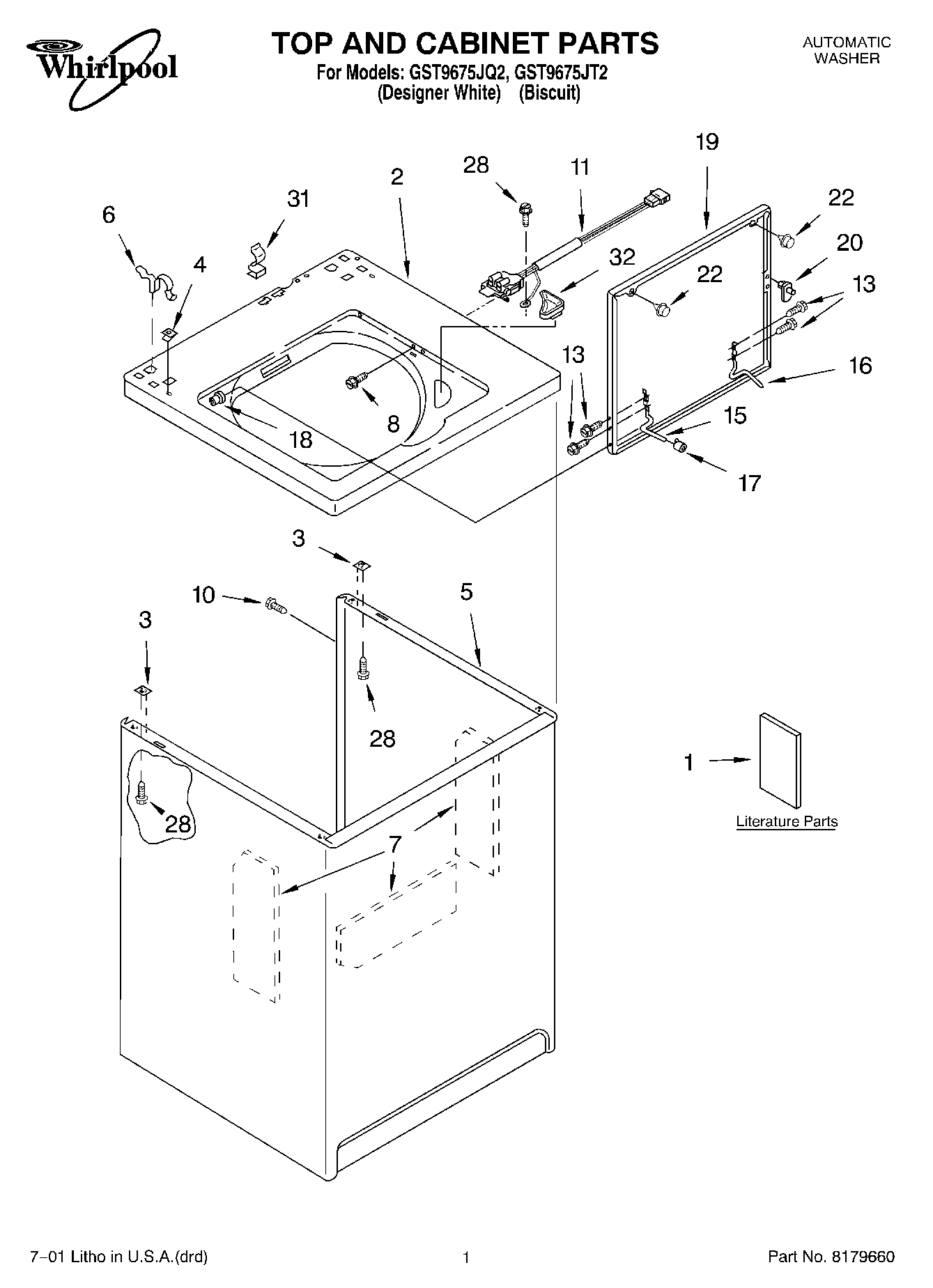 01 - TOP AND CABINET, LITERATURE
