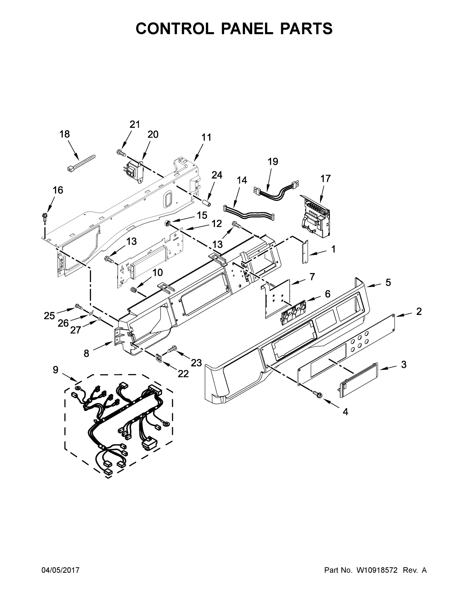 CONTROL PANEL PARTS
