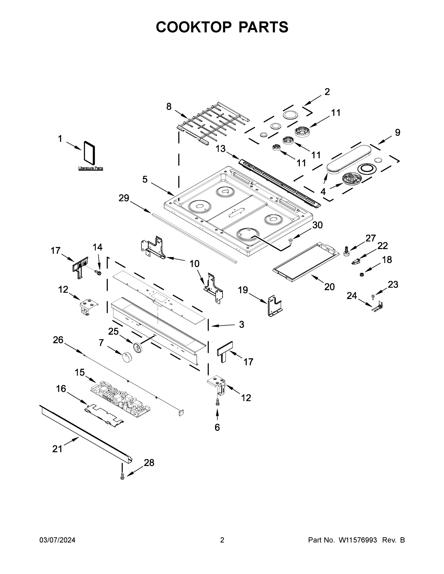 02 - COOKTOP PARTS