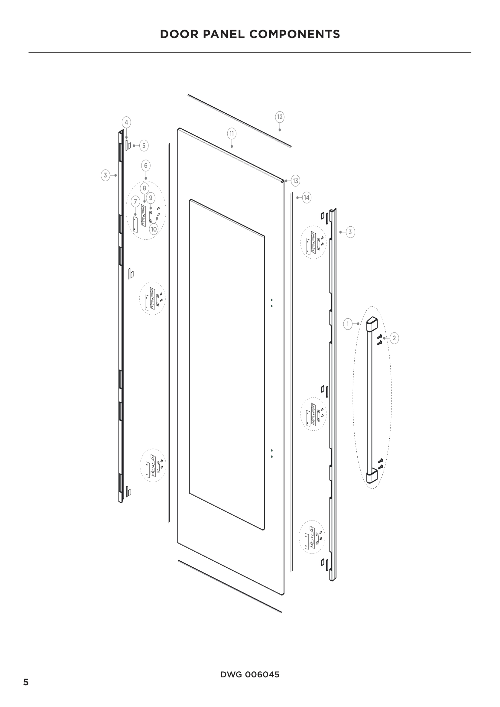 DOOR PANEL COMPONENTS