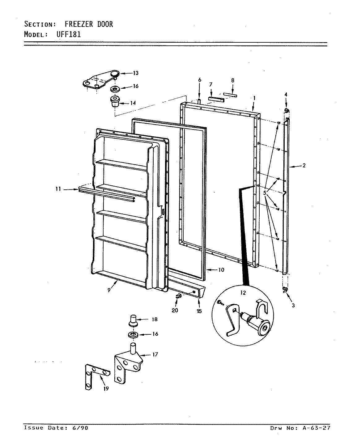 02 - FREEZER DOOR