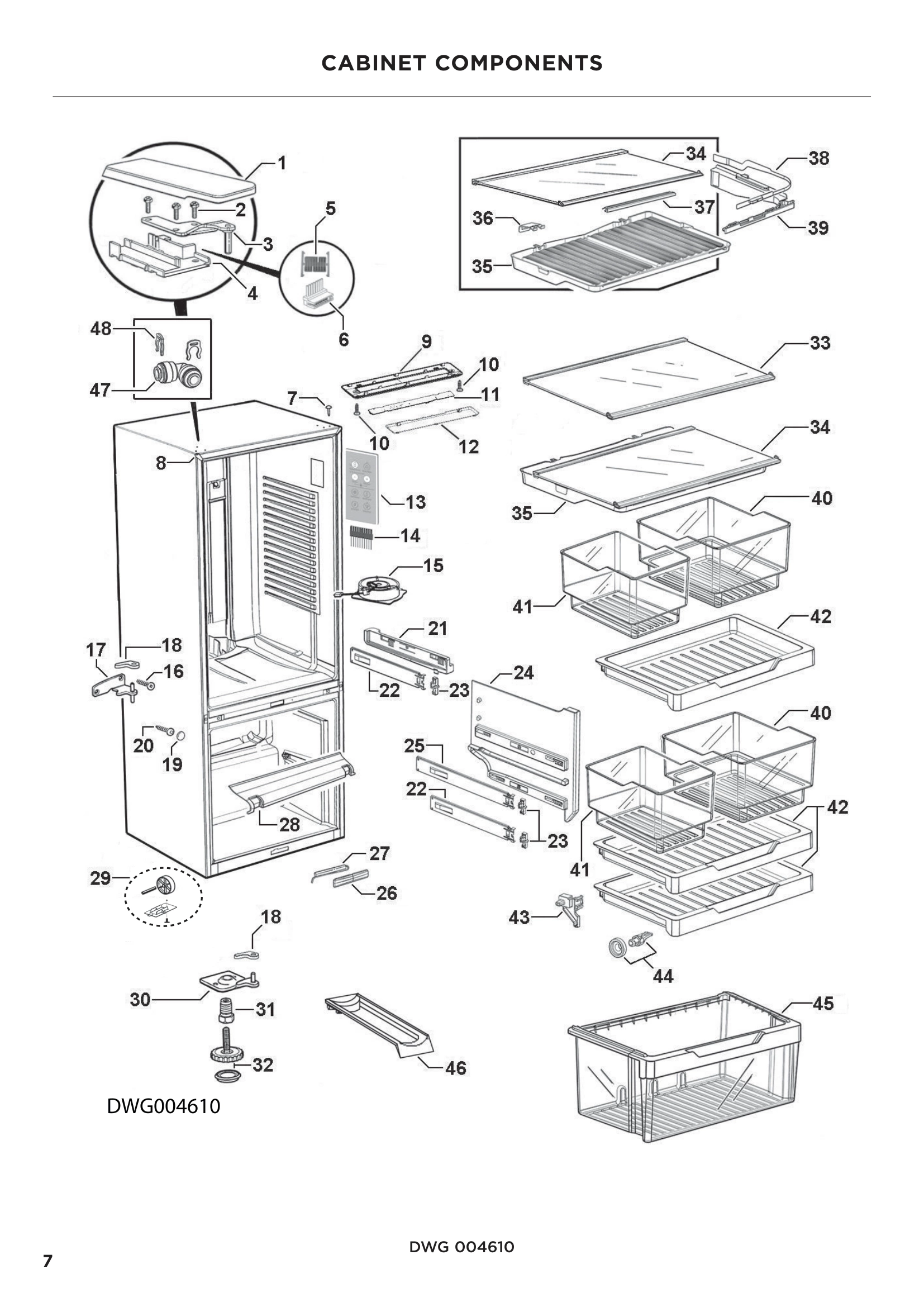 CABINET COMPONENTS