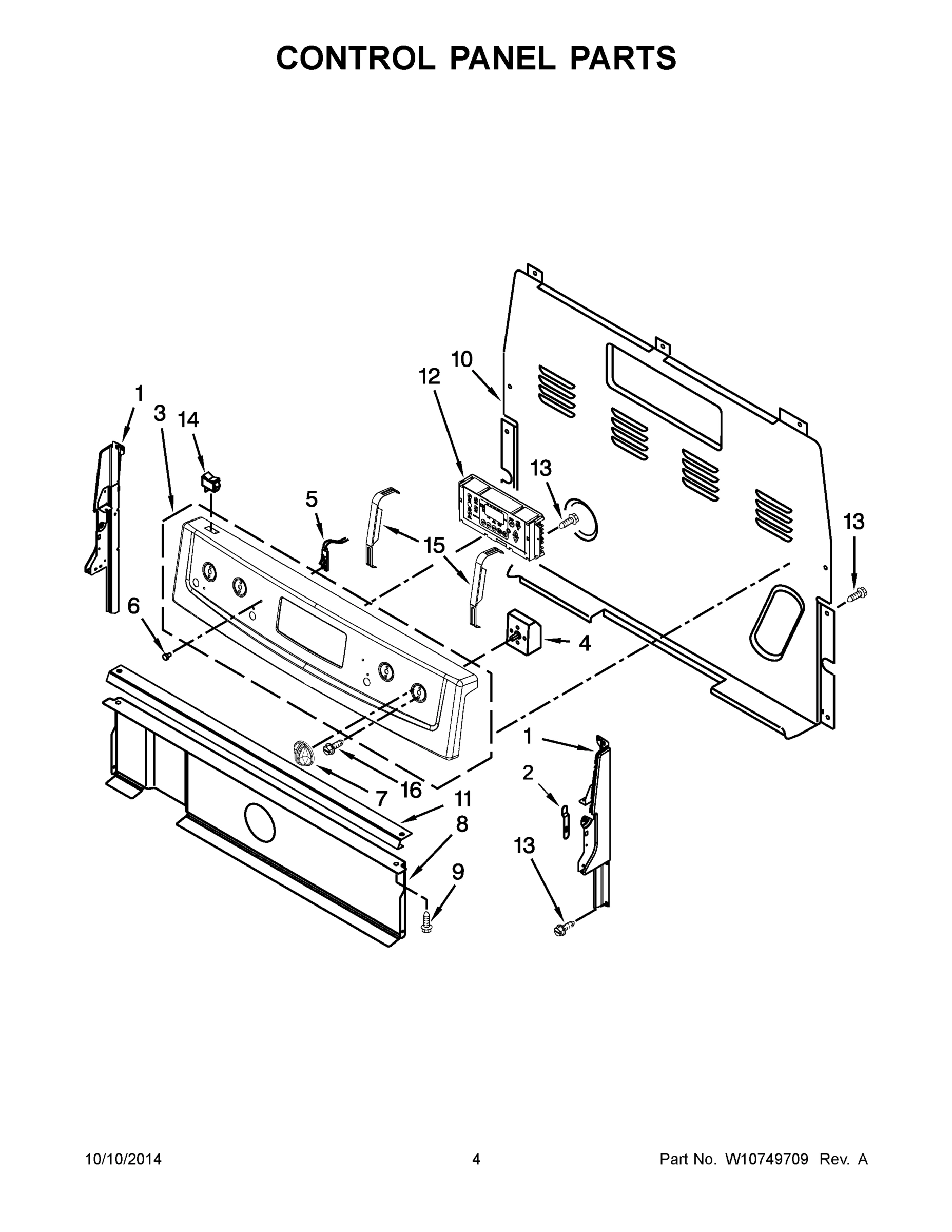03 - CONTROL PANEL PARTS