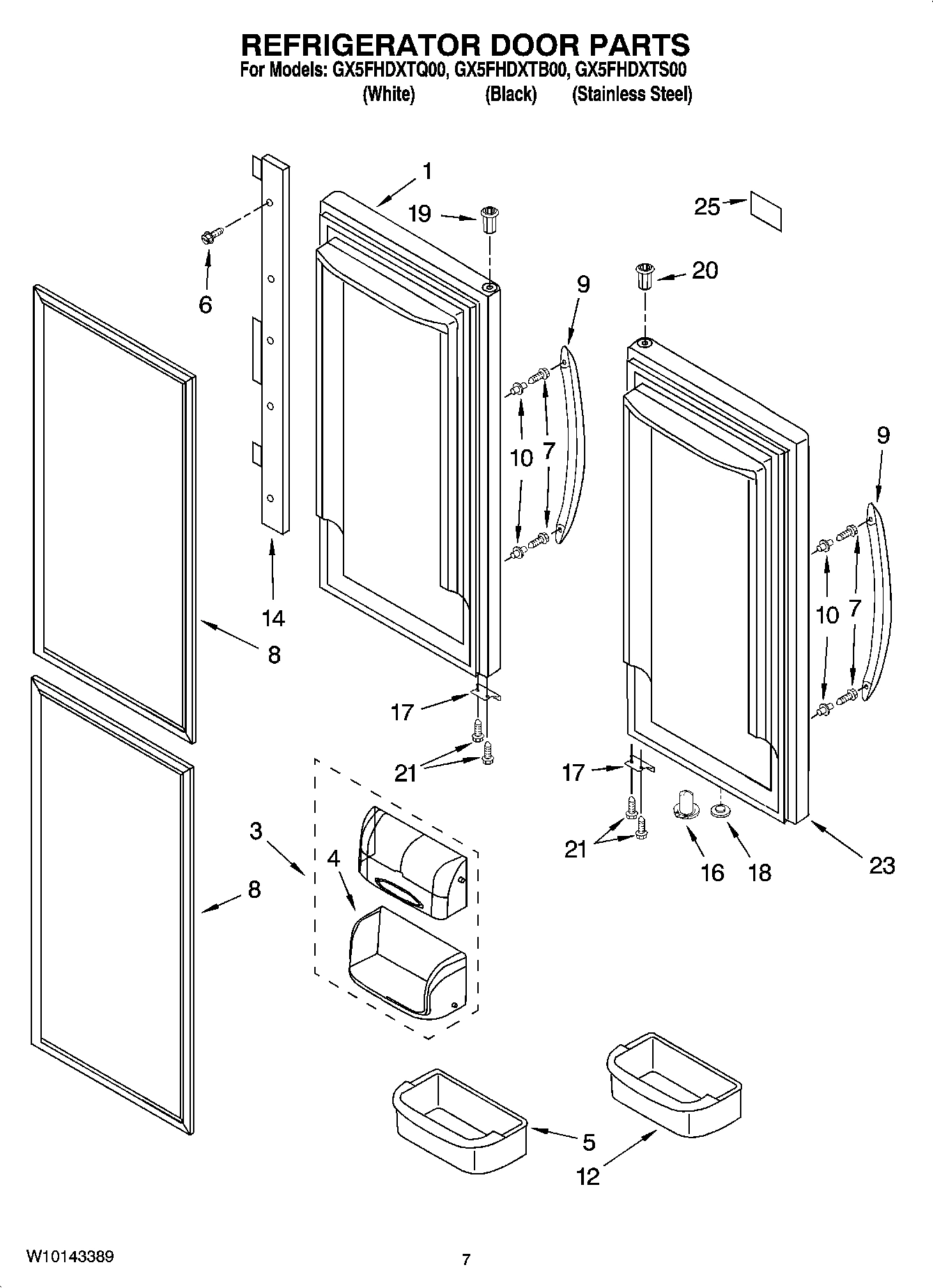 04 - REFRIGERATOR DOOR PARTS