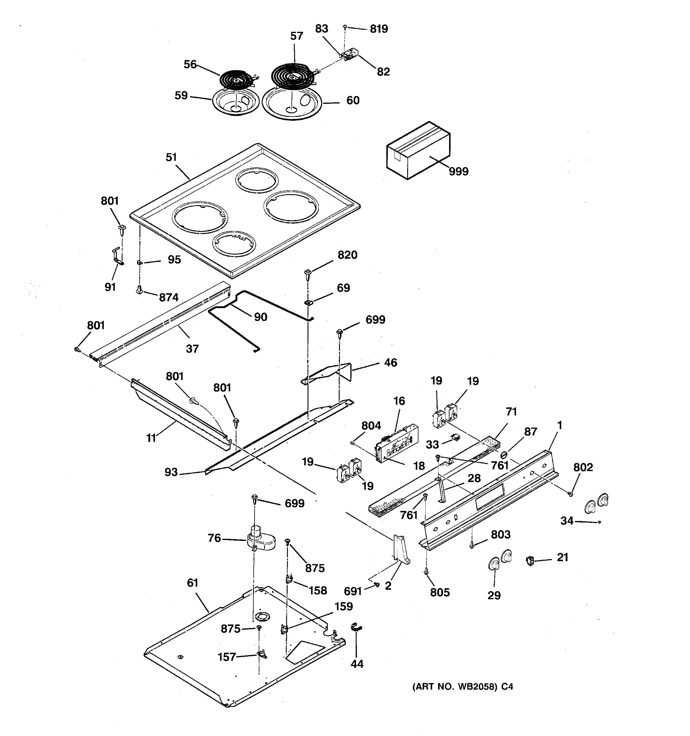 CONTROL PANEL & COOKTOP