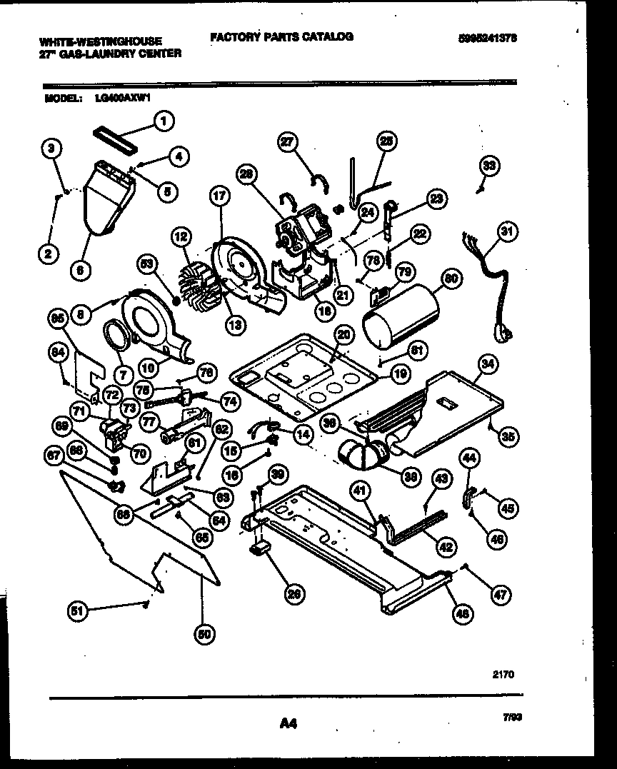 03 - MOTOR, BLOWER AND CABINET PARTS