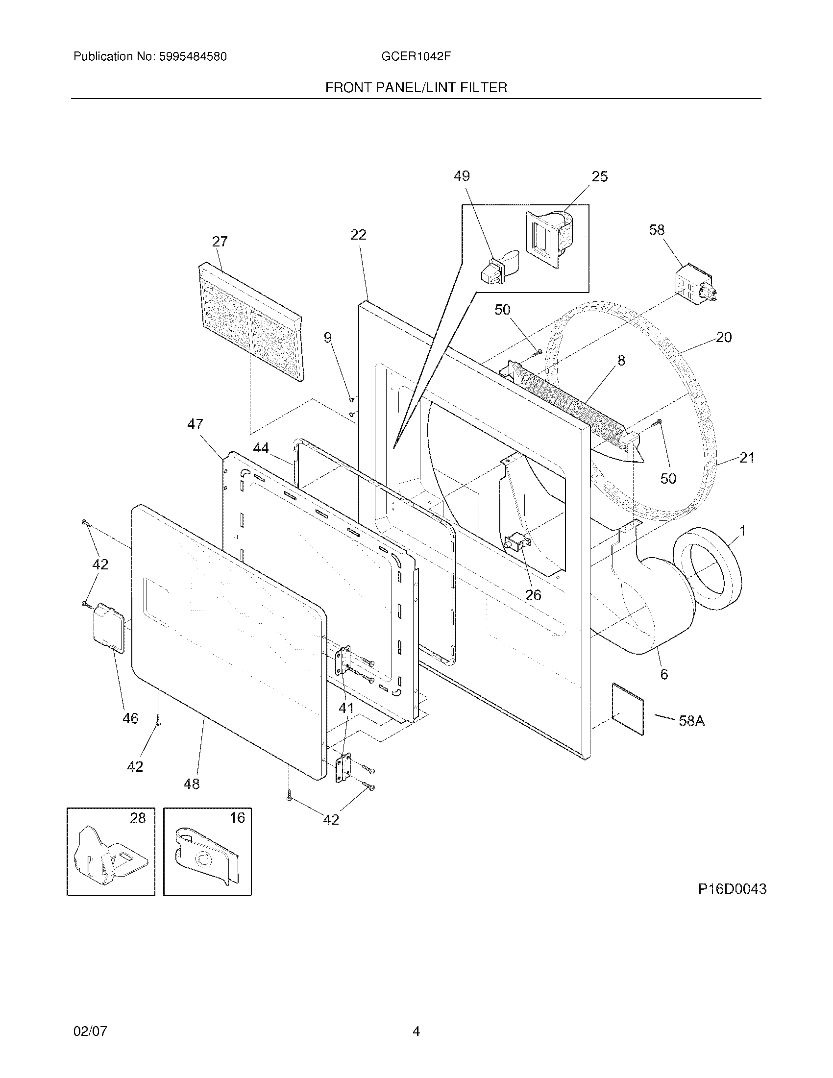 05 - FRONT PANEL/LINT FILTER