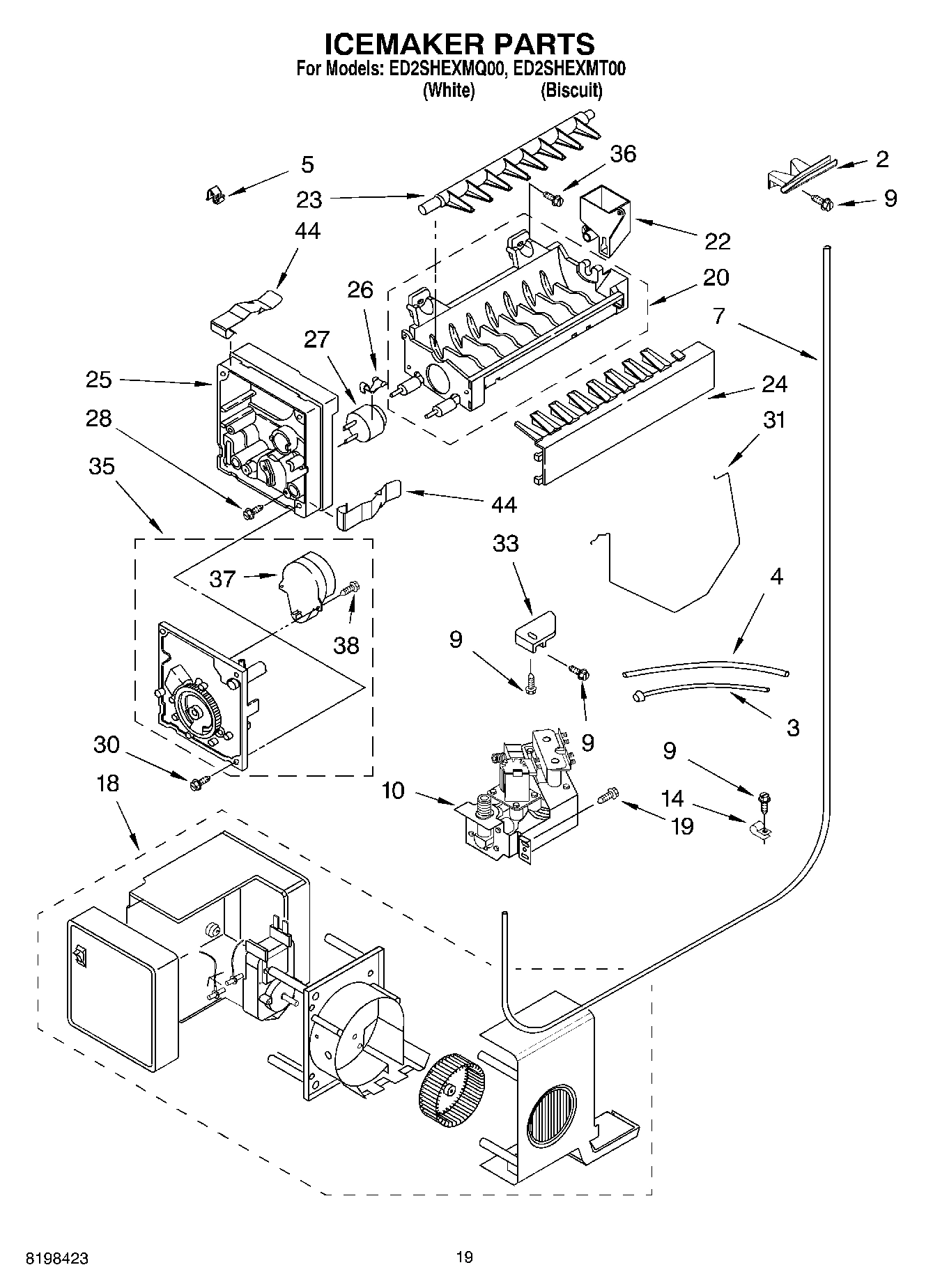 12 - ICEMAKER PARTS, PARTS NOT ILLUSTRATED