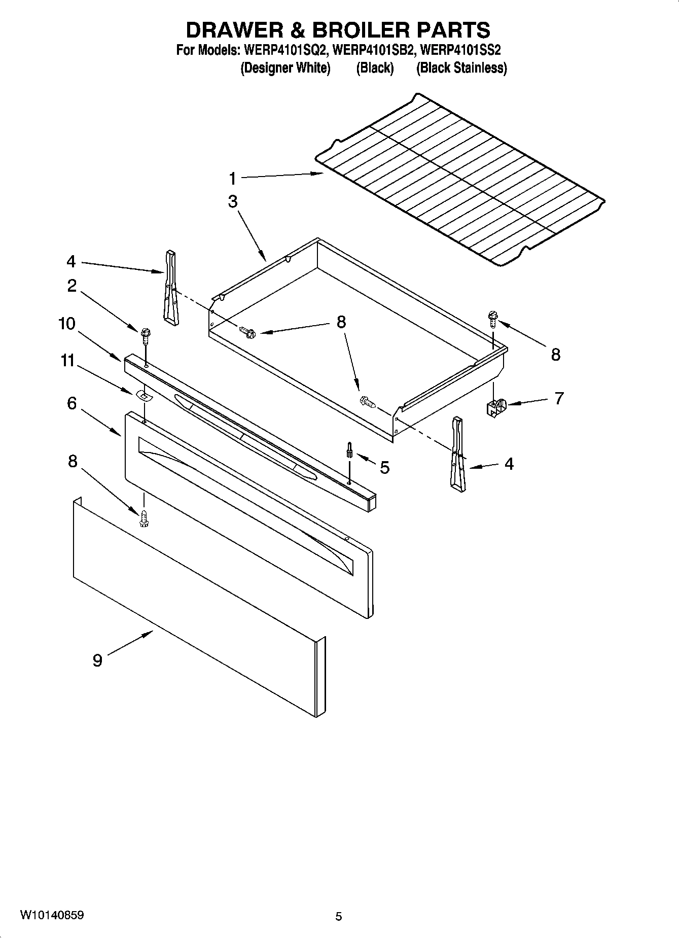 04 - DRAWER & BROILER PARTS