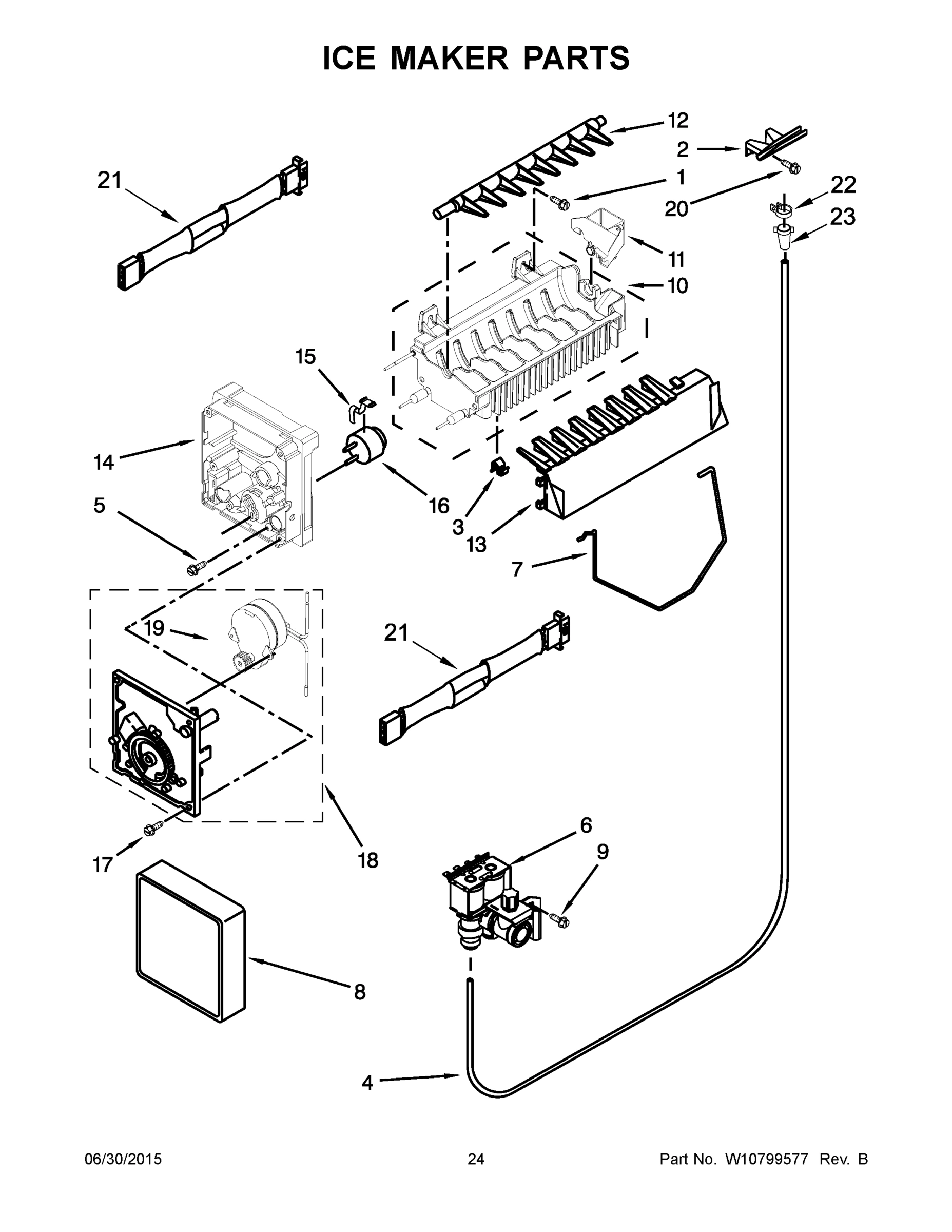 13 - ICE MAKER PARTS