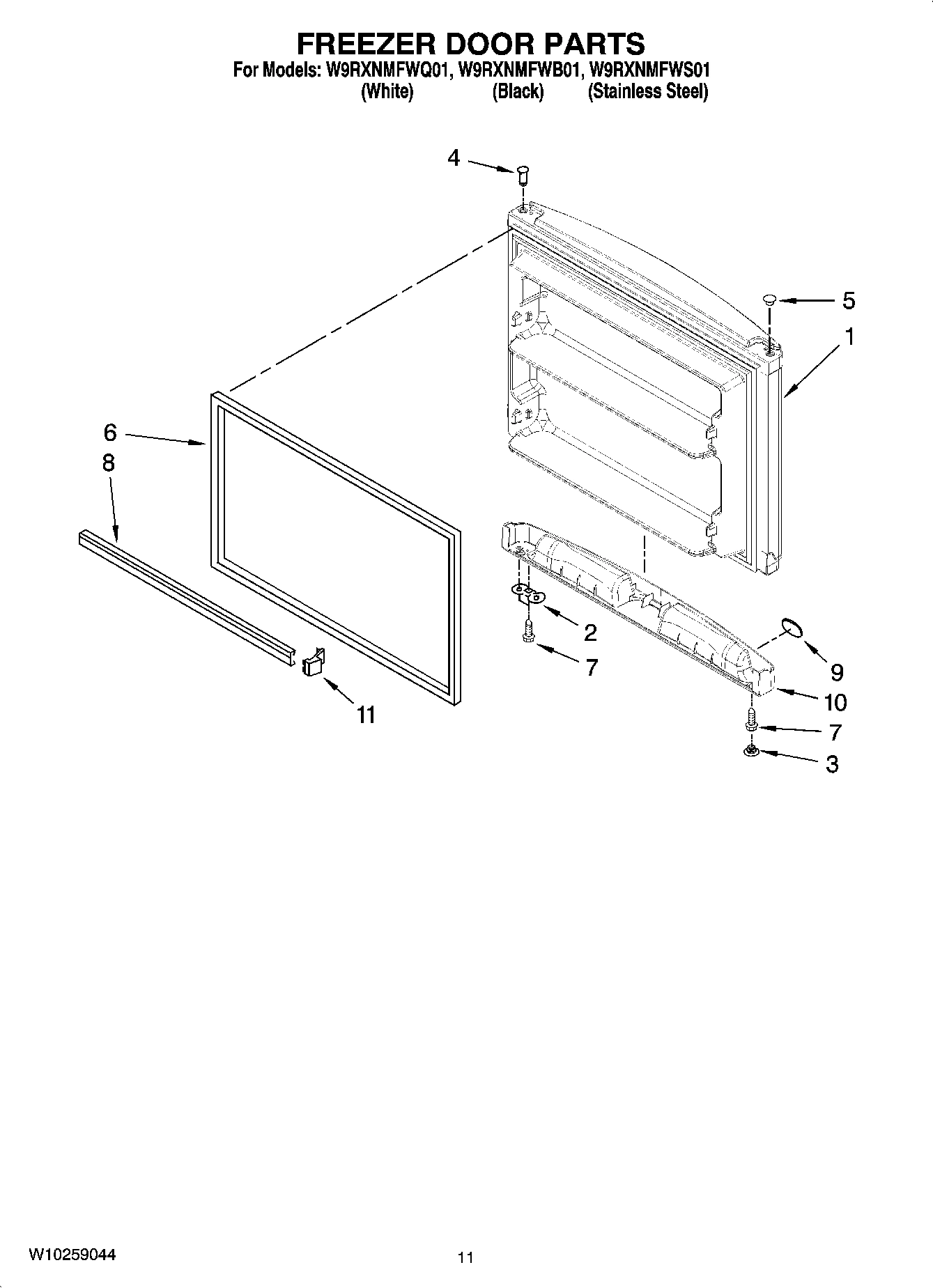 06 - FREEZER DOOR PARTS
