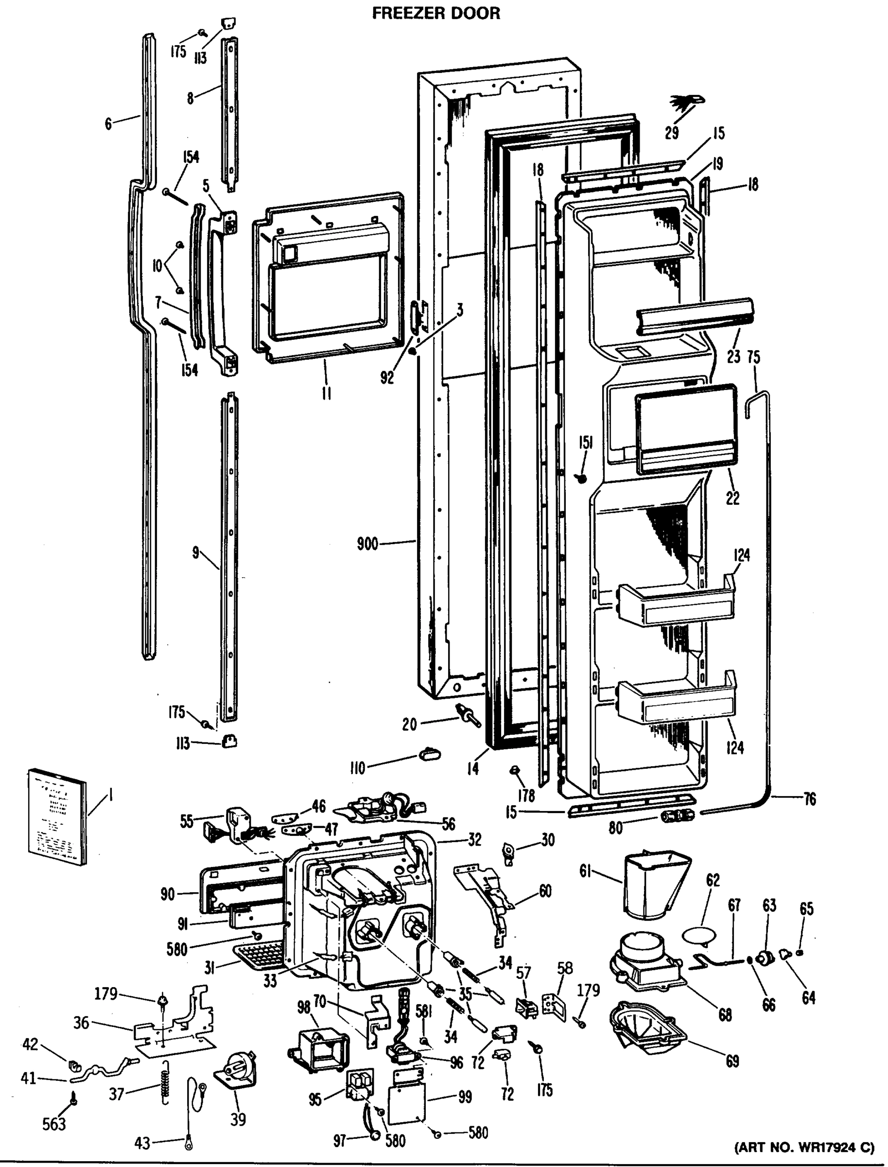 FREEZER DOOR