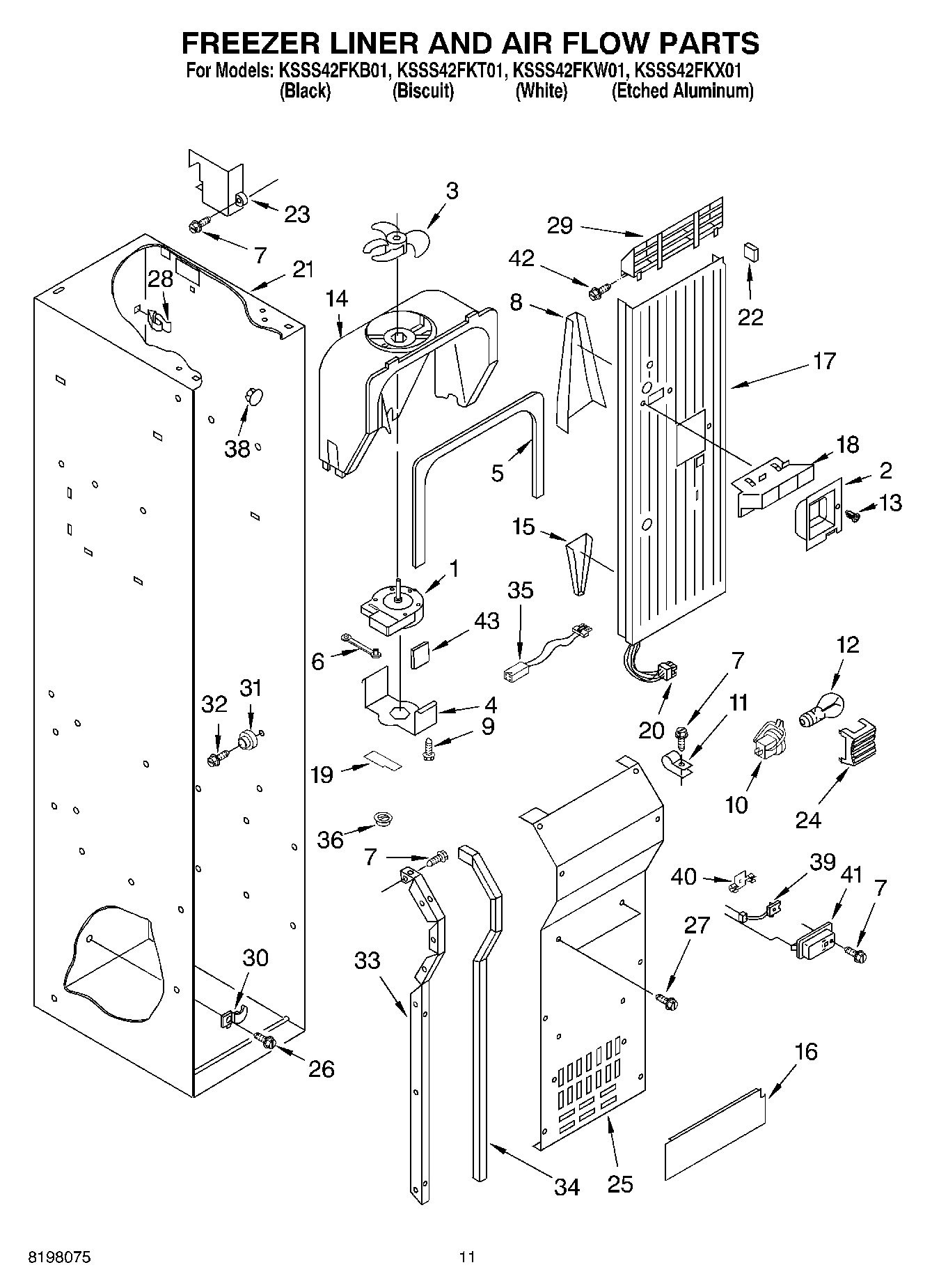 08 - FREEZER LINER AND AIR FLOW