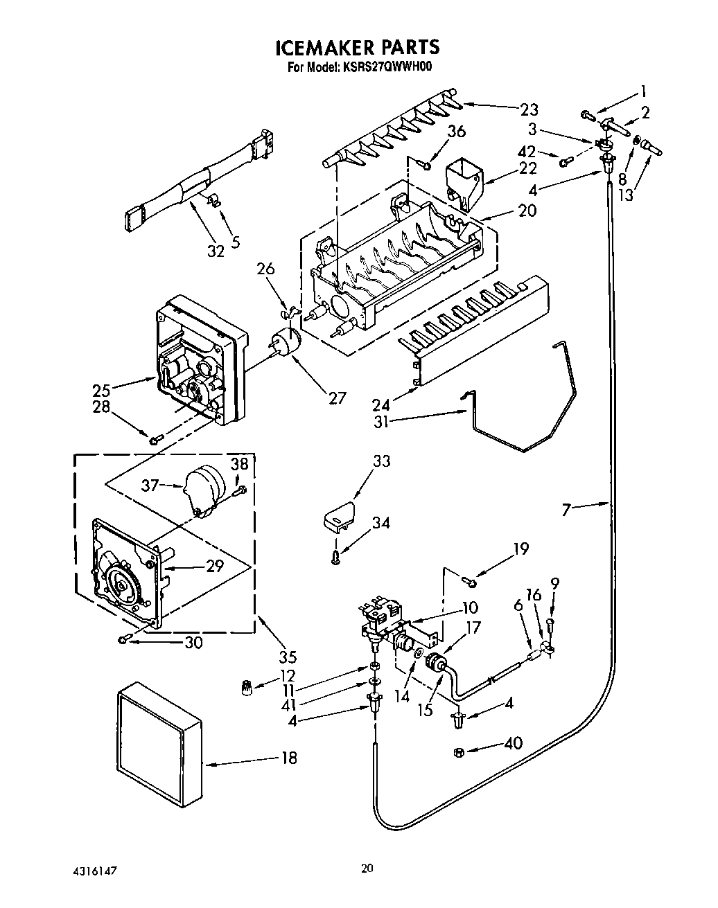13 - ICEMAKER, LIT/OPTIONAL