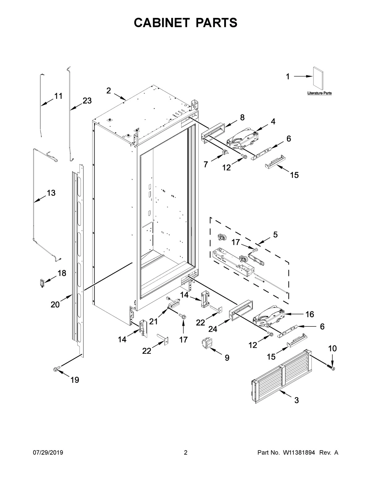 02 - CABINET PARTS
