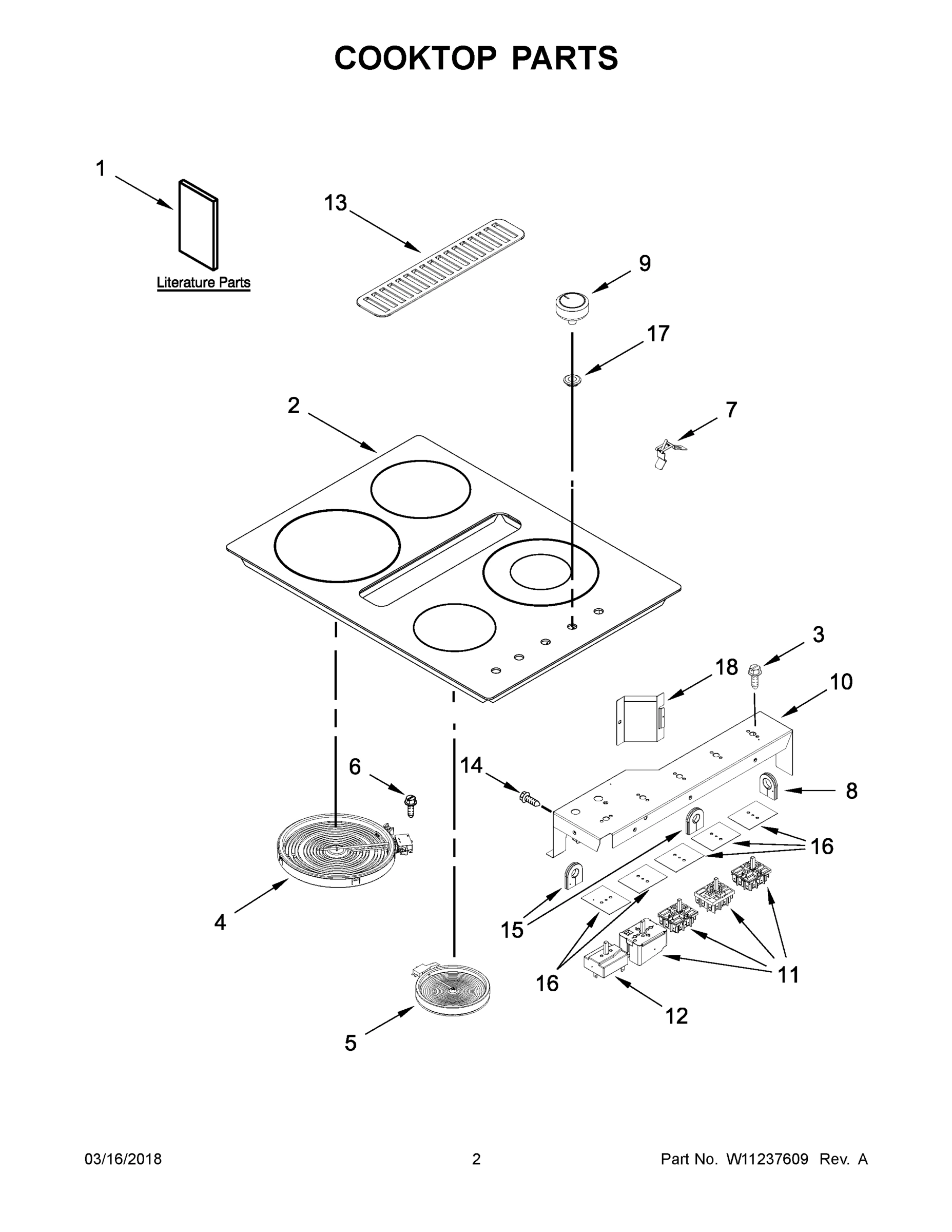 02 - COOKTOP PARTS