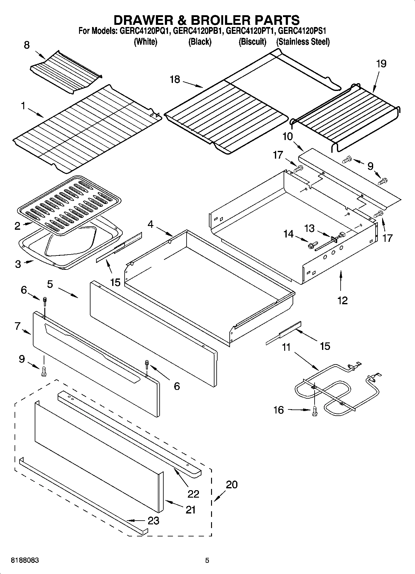 04 - DRAWER & BROILER PARTS