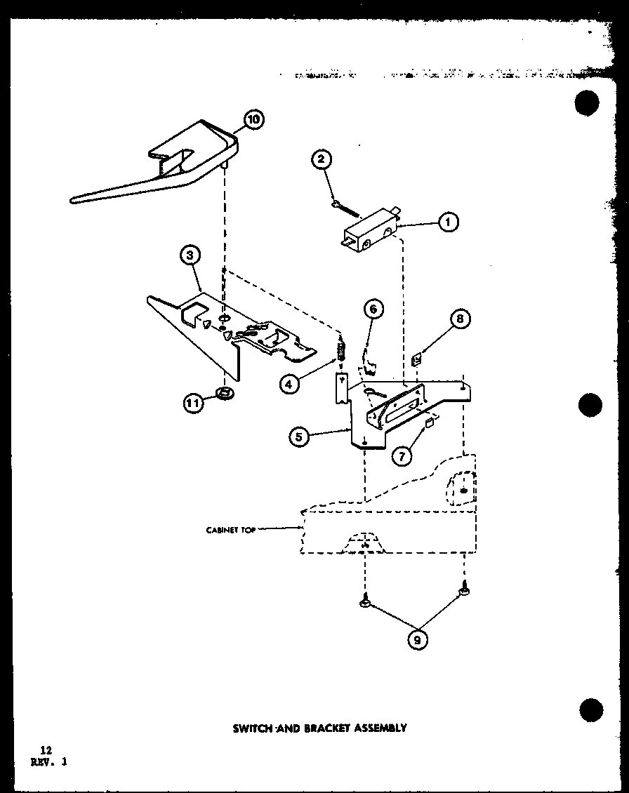 10 - SWITCH AND BRACKET ASSY