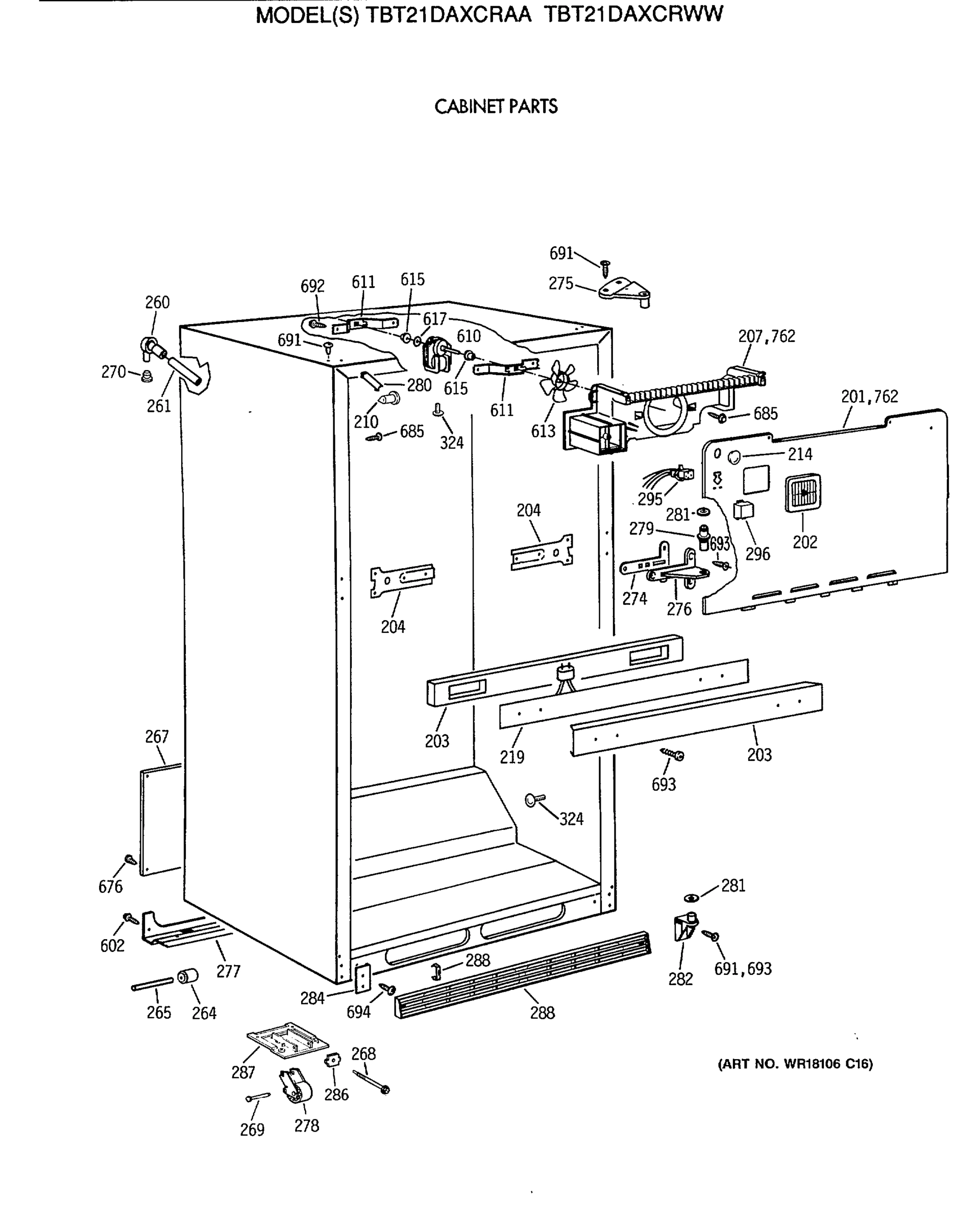 CABINET PARTS