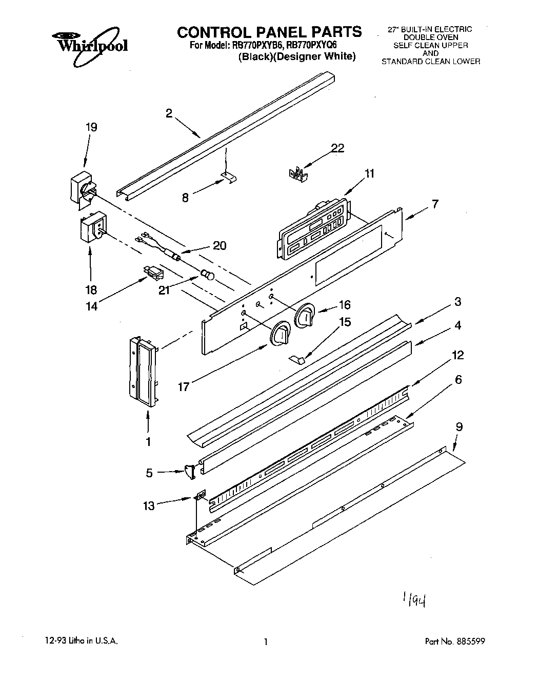 01 - CONTROL PANEL, LITERATURE