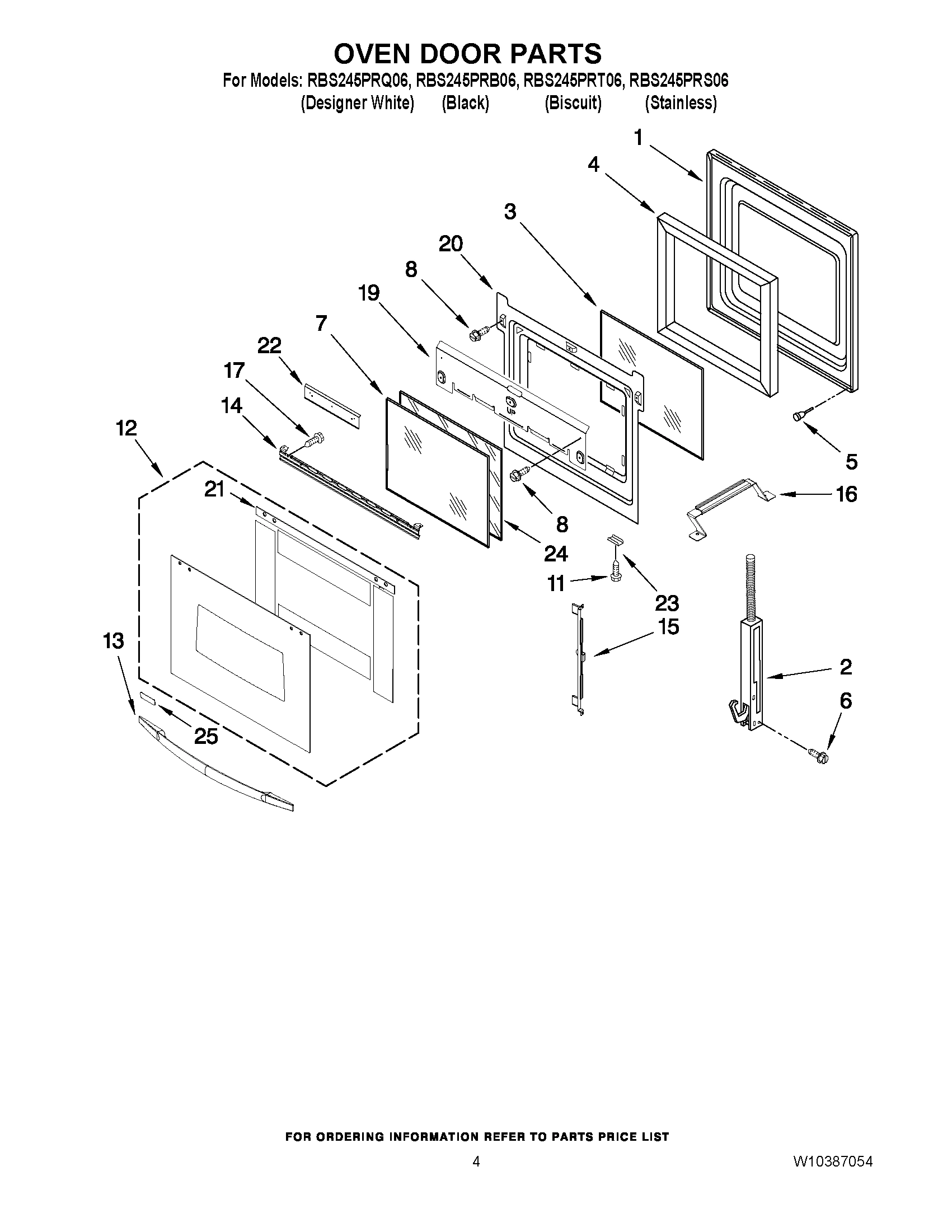 03 - OVEN DOOR PARTS